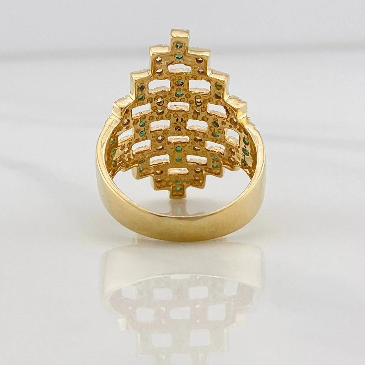 Anillo Rombo Abstracto 5.45g / T6 1/2 Oro Amarillo 18K - Image 4