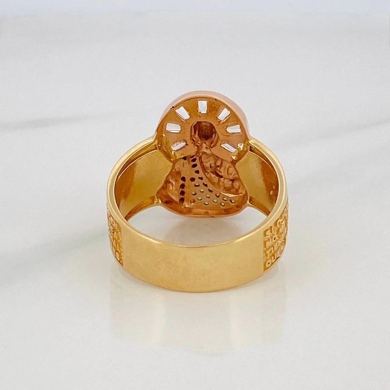 Anillo San Judas 10.85g / T10 3/4 Tres Oros 18K - Image 3