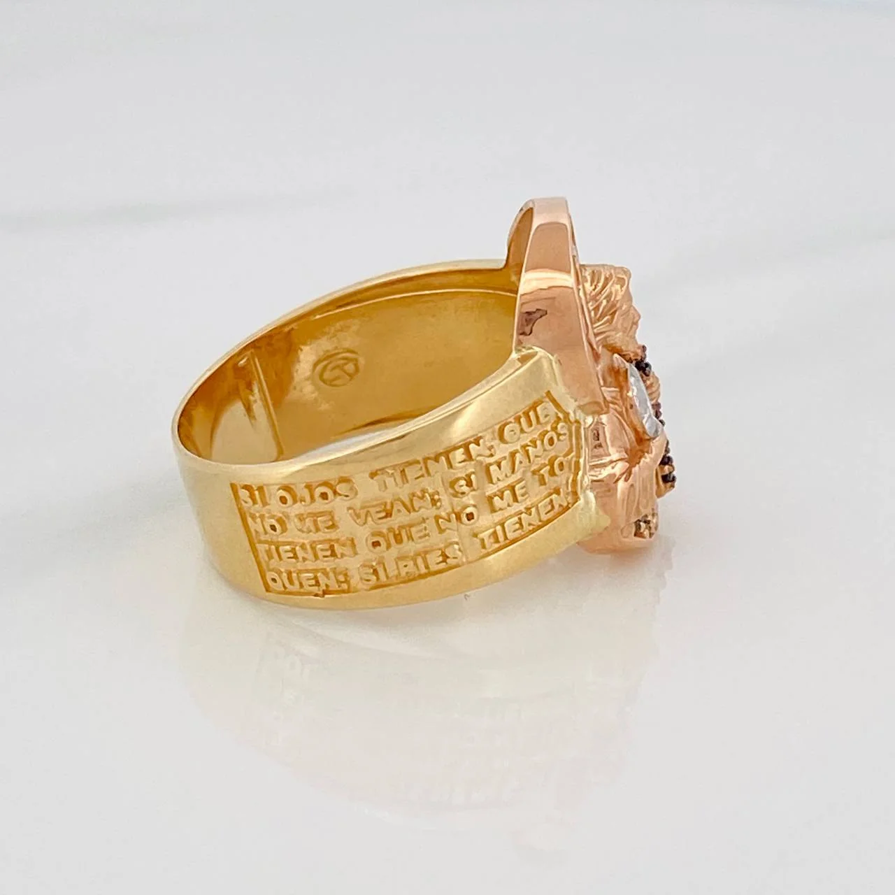 Anillo San Judas 10.85g / T10 3/4 Tres Oros 18K - Image 4