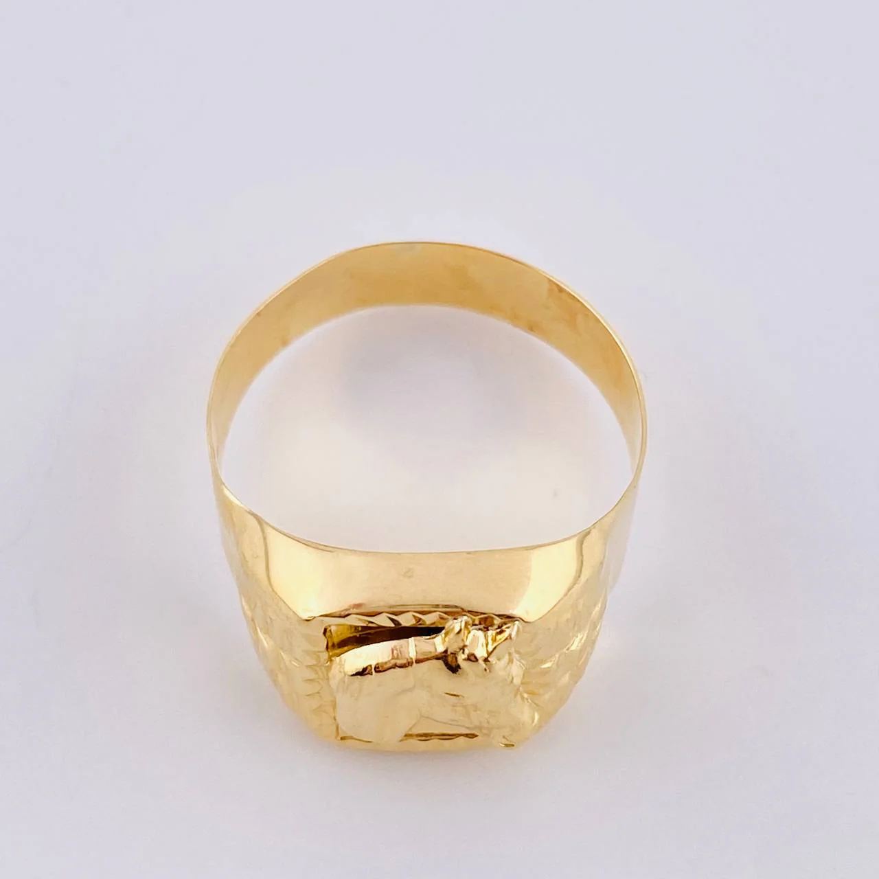 Anillo Sello Caballo Imperial 3.35 g / T11 Oro Amarillo 18K - Image 2