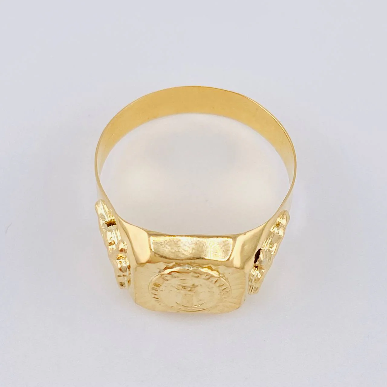 Anillo Sello Virgen De Guadalupe 3.05 g / T10 1/4 Oro Amarillo 18K - Image 3