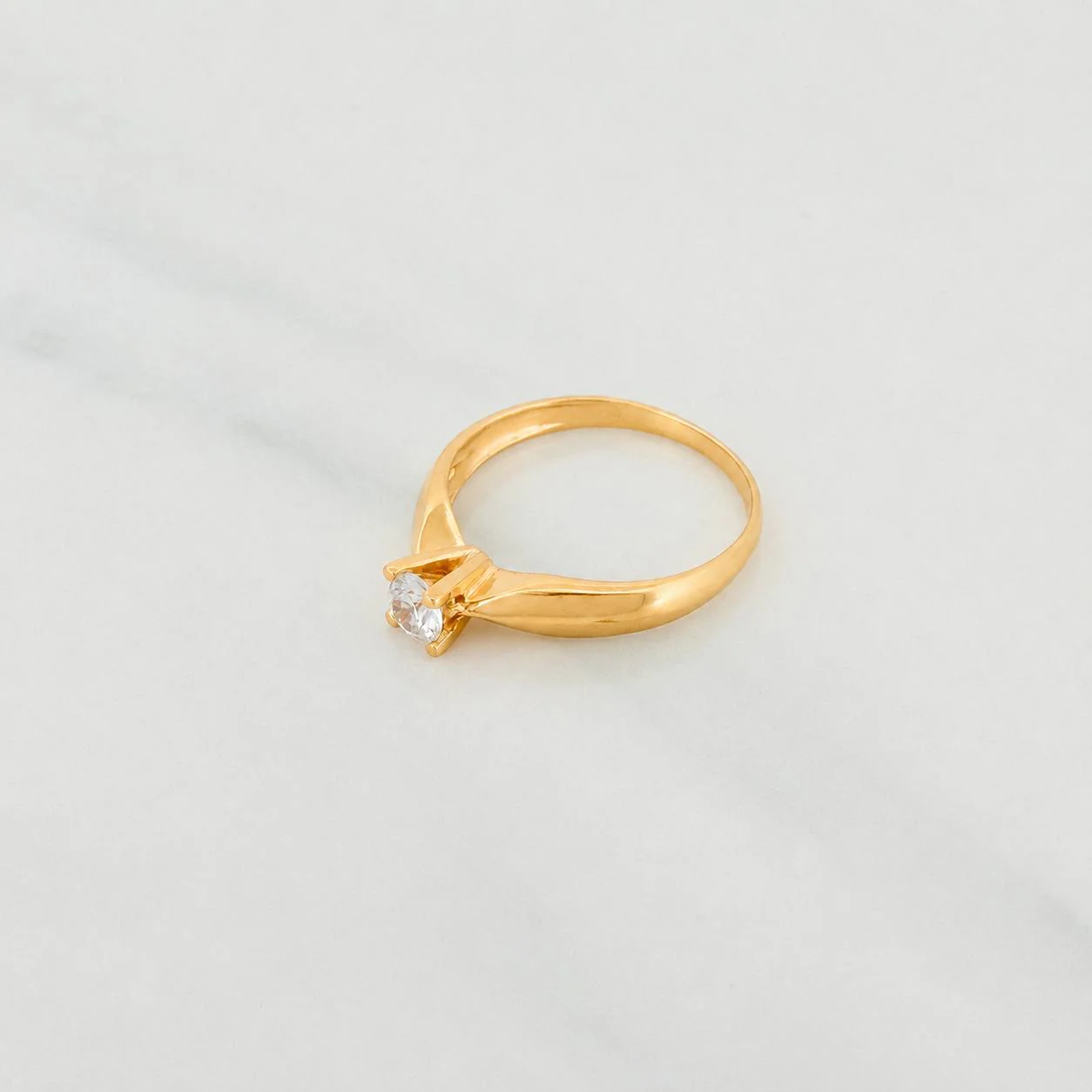 Anillo Solitario 2.15g / T6 1/2 Oro Amarillo 18K - Image 4