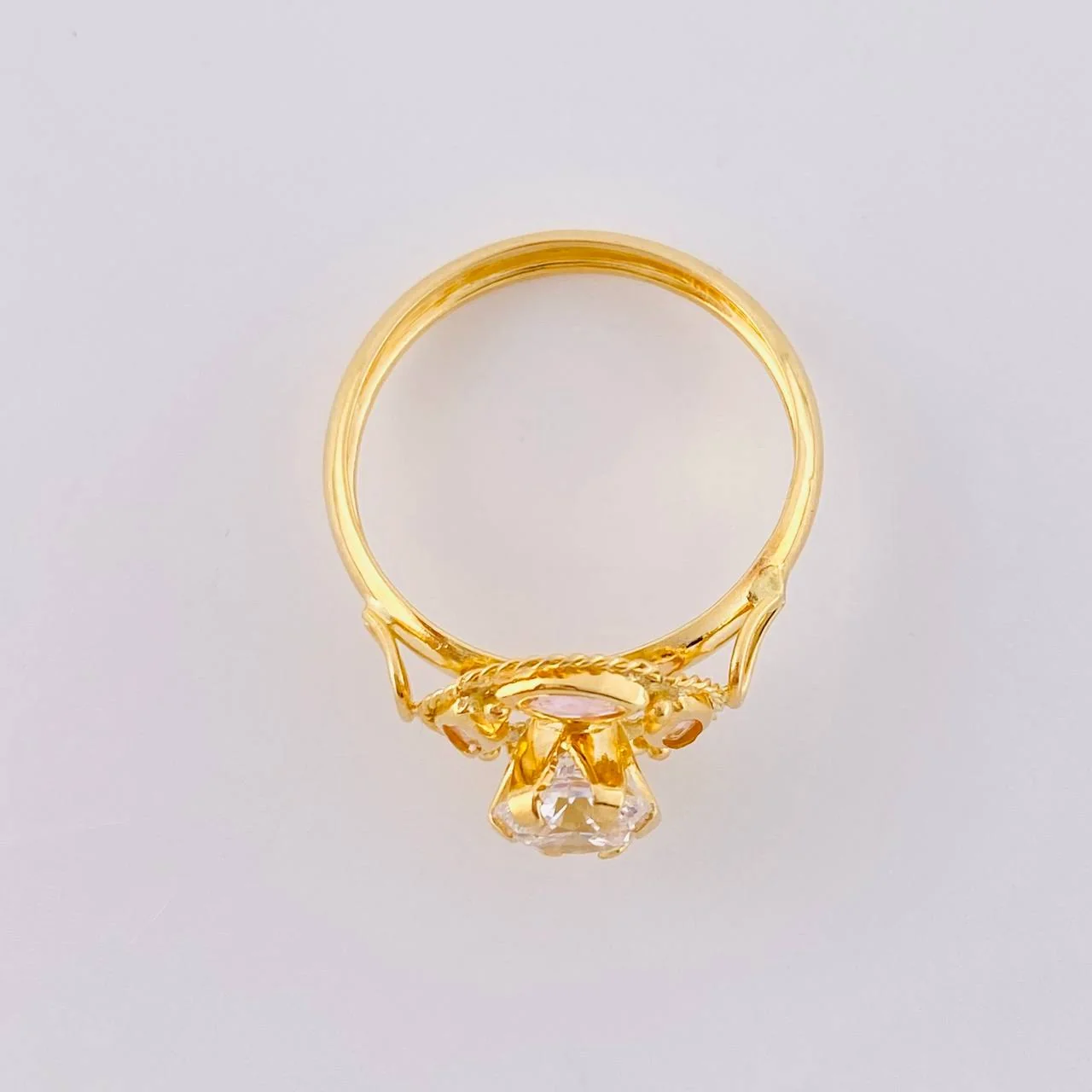 Anillo Solitario Aura Vintage 1.9 g / T7 Oro Amarillo 18K - Image 3