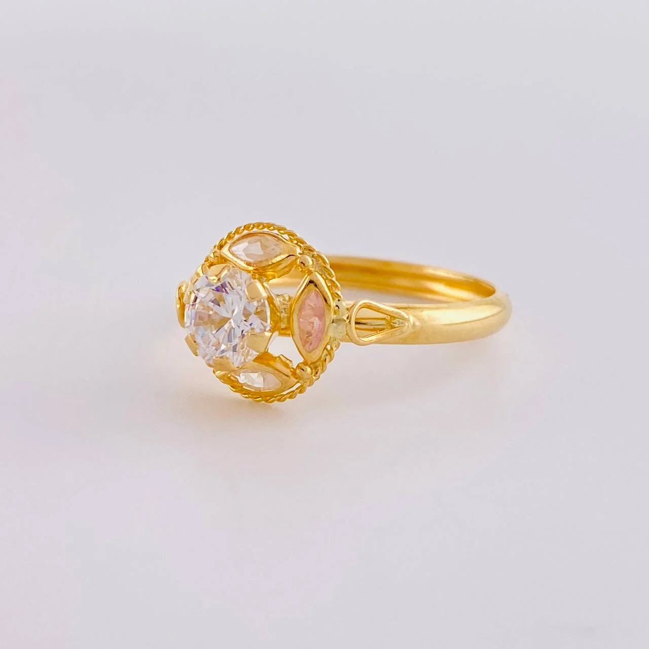 Anillo Solitario Aura Vintage 2 g / T9 Oro Amarillo 18K - Image 2