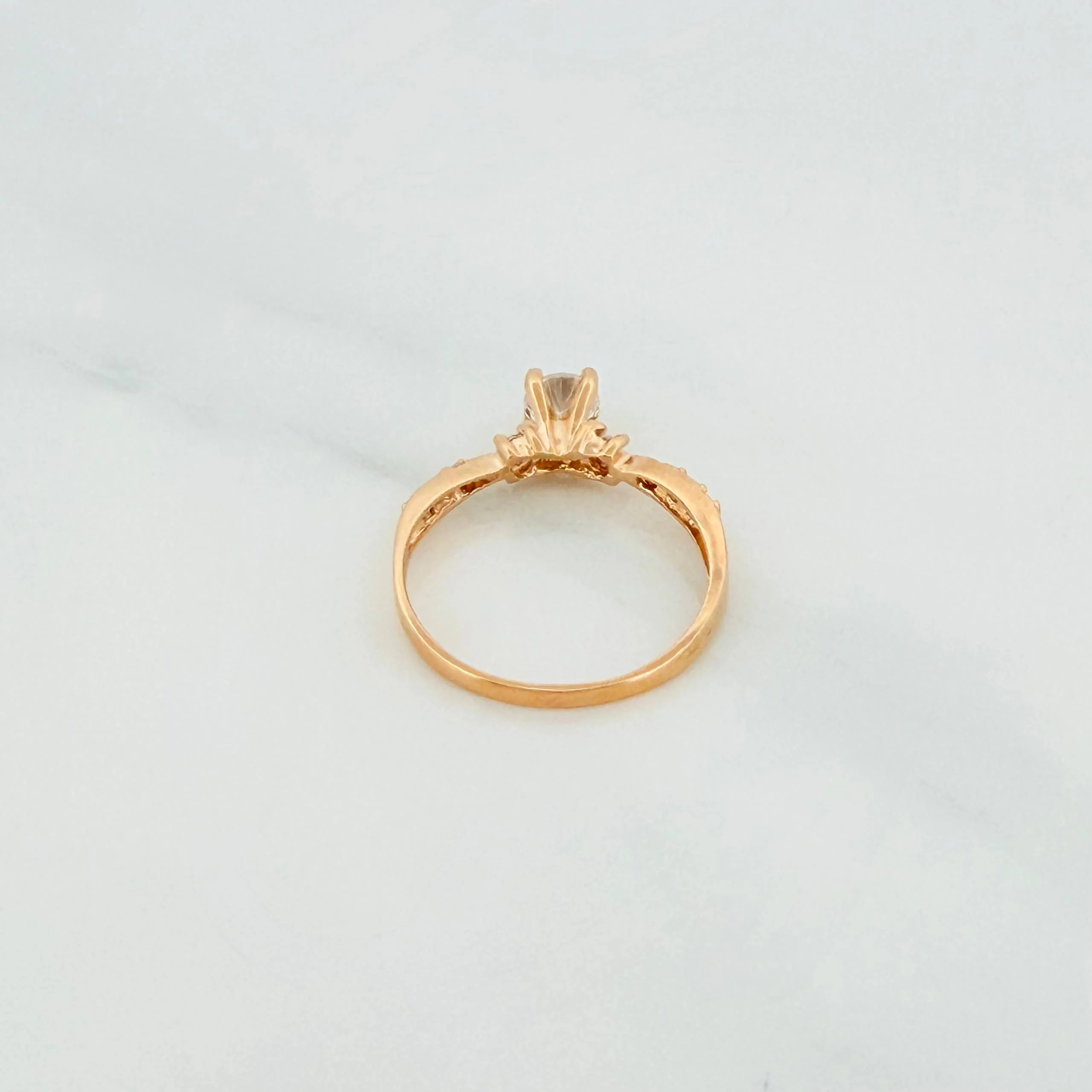 Anillo Solitario Churumbela 1.75g / T5 3/4 Oro Amarillo 18K - Image 4