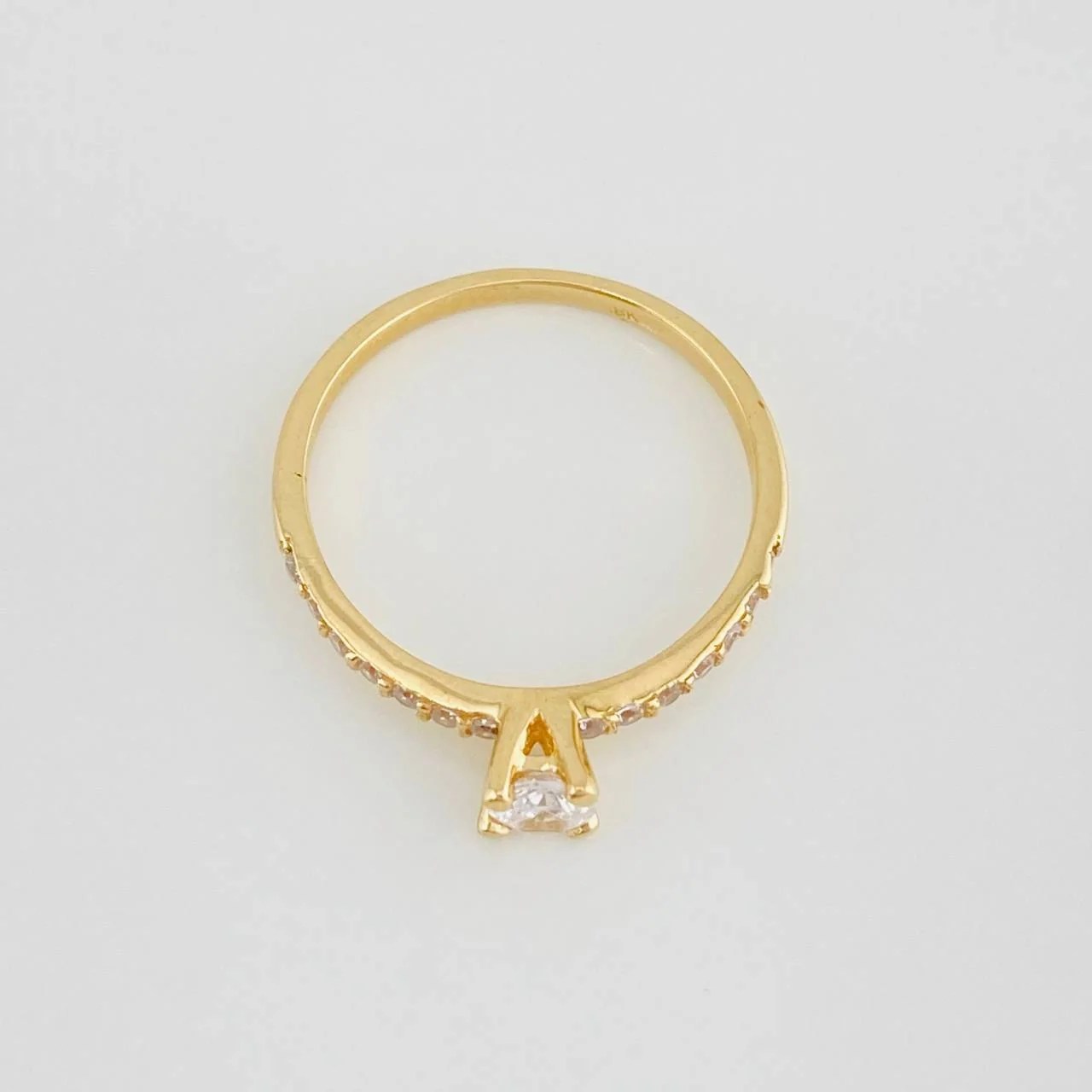 Anillo Solitario Churumbela 2.1g / T7 Oro Amarillo 18K - Image 2