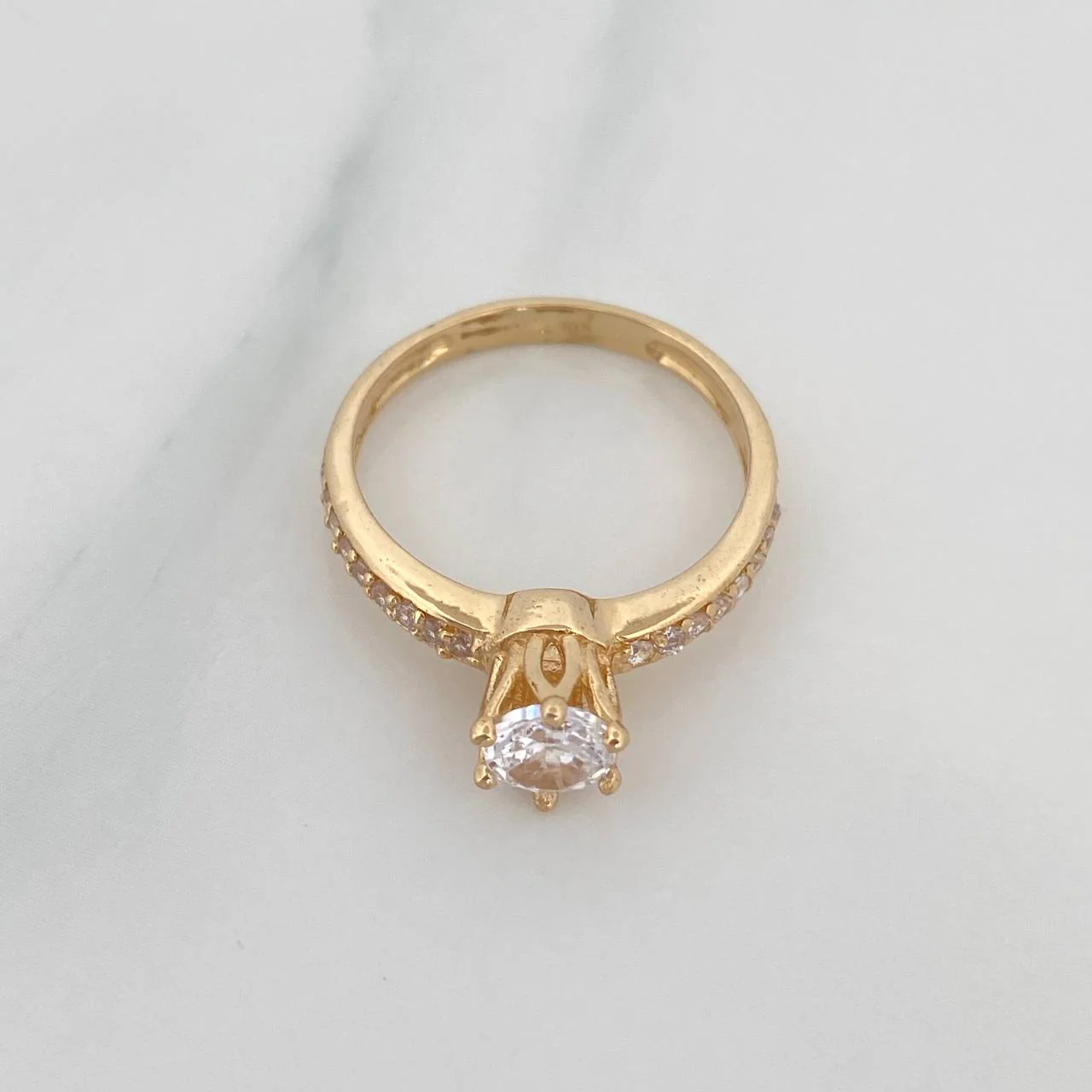 Anillo Solitario Churumbela 2.8 g / T6 Oro Amarillo 18K - Image 2
