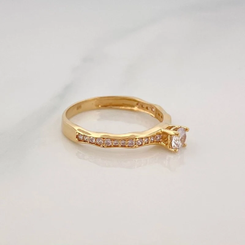 Anillo Solitario Churumbela 2 g / T6 1/2 Oro Amarillo 18K - Image 3