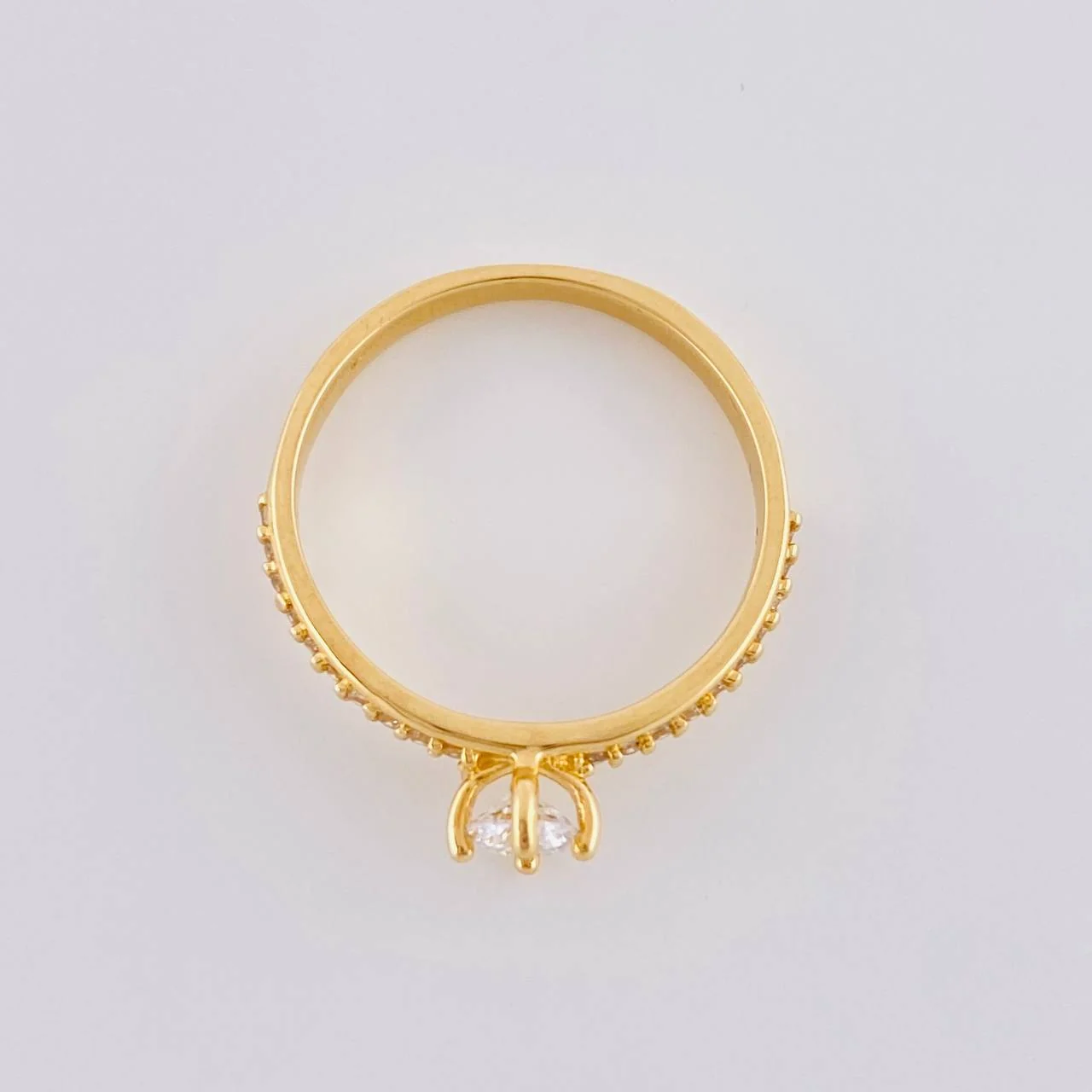 Anillo Solitario Cuatro Garras 1.75 g / T6 1/2 Oro Amarillo 18K - Image 3