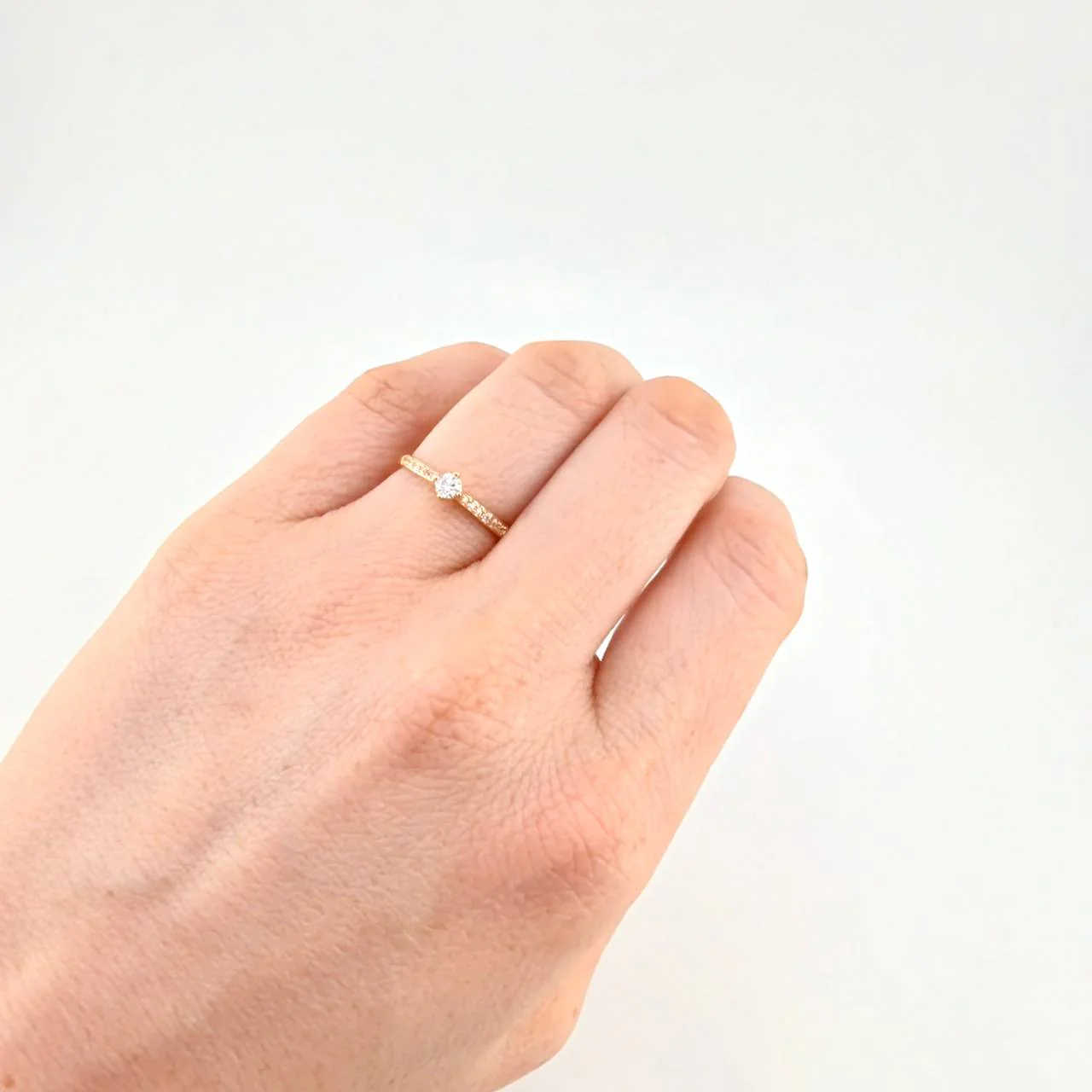 Anillo Solitario Cuatro Garras 2 g / T6 1/4 Oro Amarillo 18K - Image 4