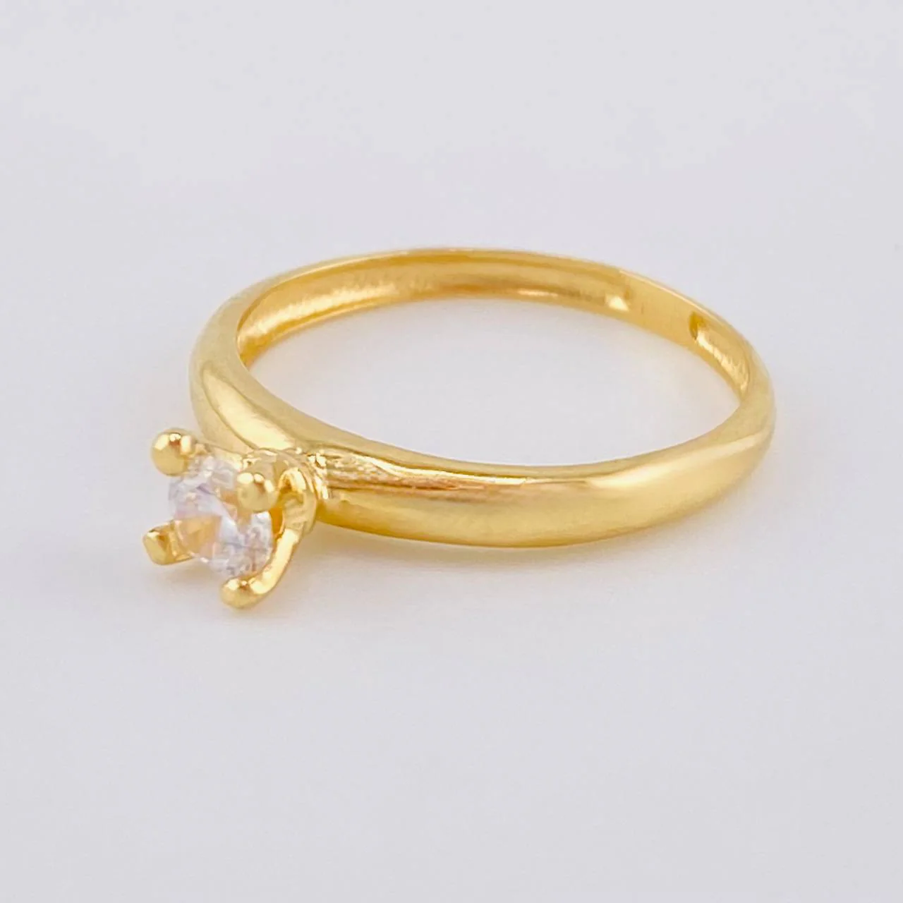 Anillo Solitario Liso 1.75 g / T6 1/4 Oro Amarillo 18K - Image 2