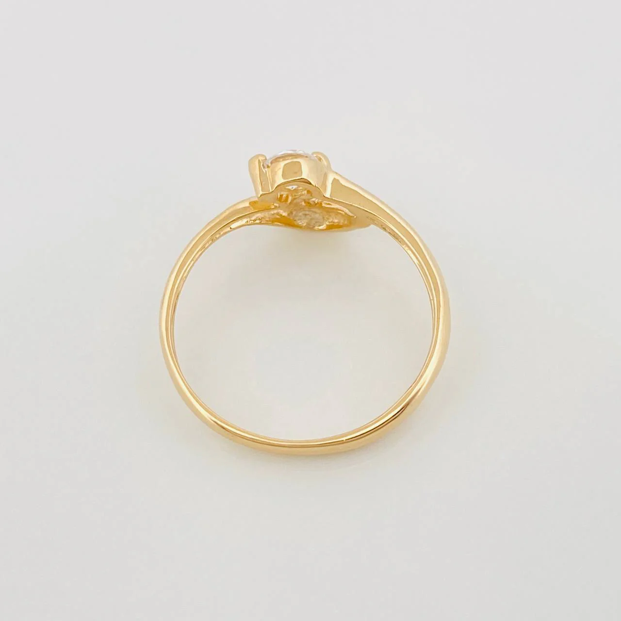 Anillo Solitario Ola 1.9 g / T7 Oro Amarillo 18K - Image 4