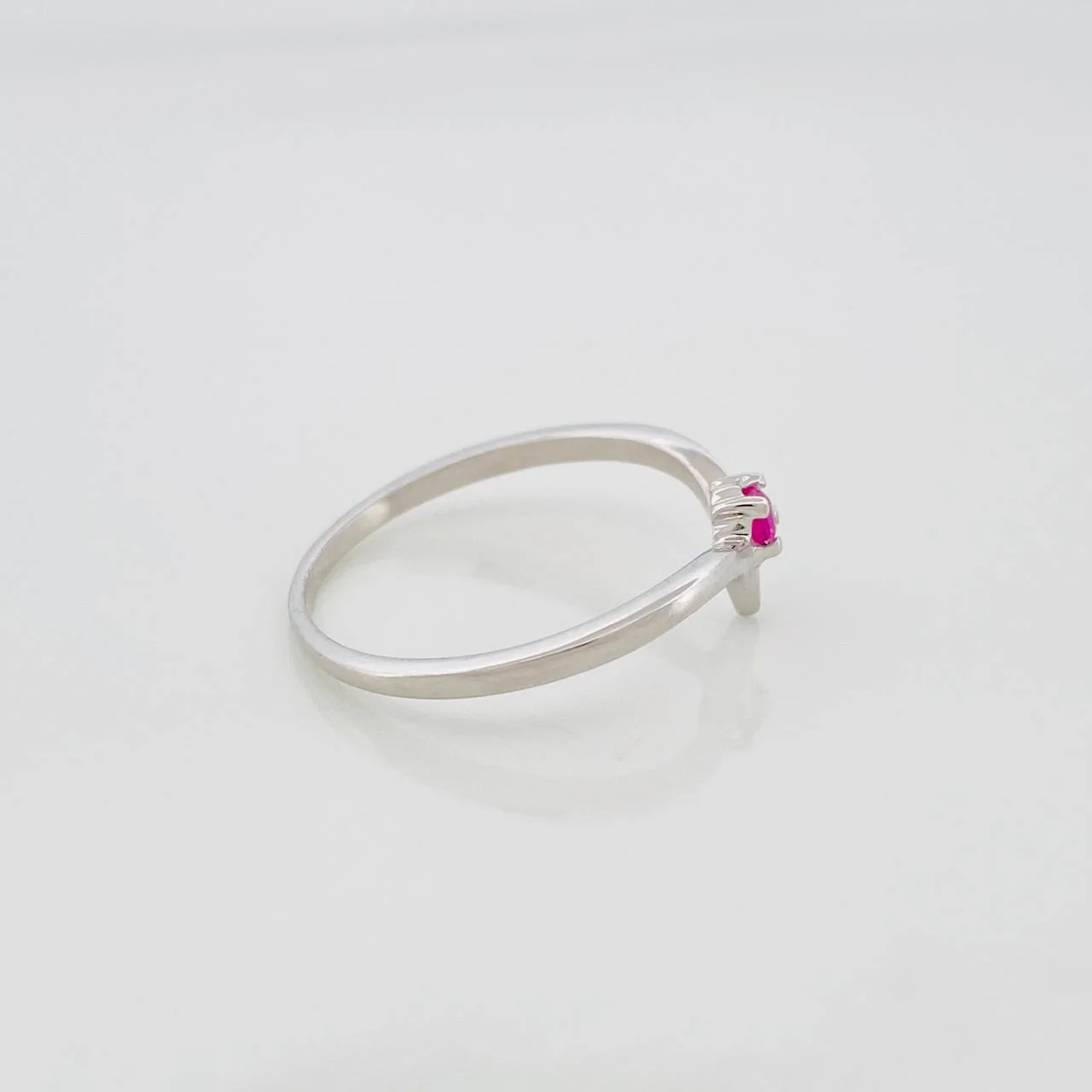 Anillo Tiara Rubí 06 Pts 1.05 g / T6 Plata 925 - Image 3