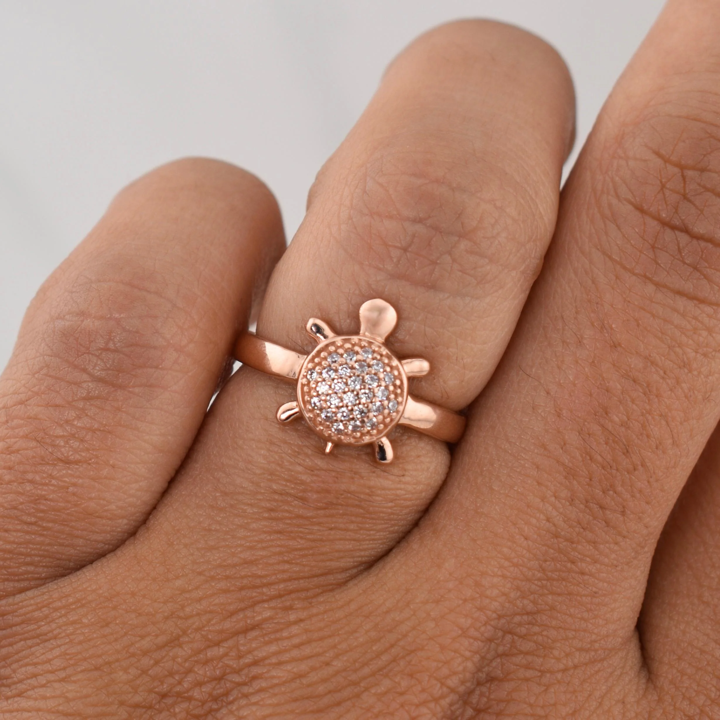 Anillo Tortuga 2.75gr / T5 1/4 / Oro Rosa 18K ! - Image 4
