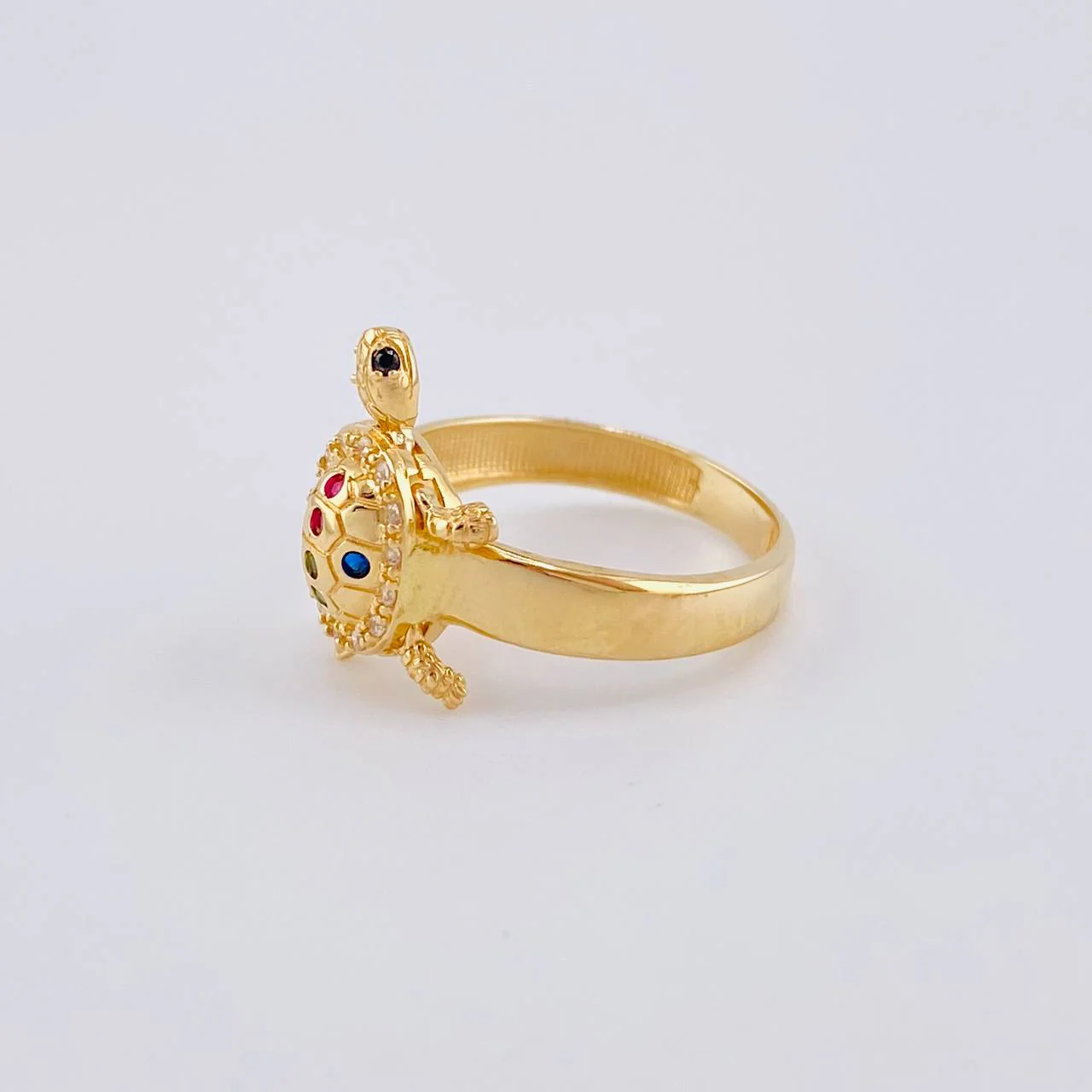 Anillo Tortuga Móvil 3 g / T7 1/4 Oro Amarillo 18K - Image 2
