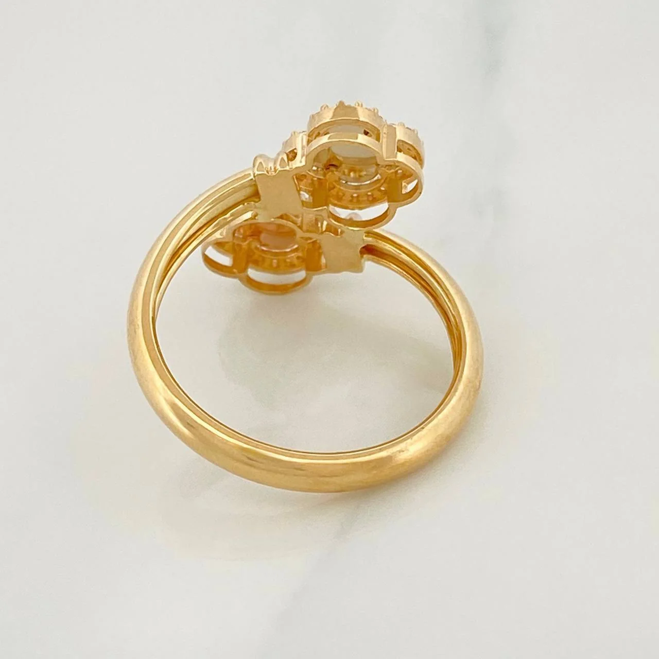 Anillo Trebol 3.5g / T8 3/4 Tres Oros 18K - Image 4