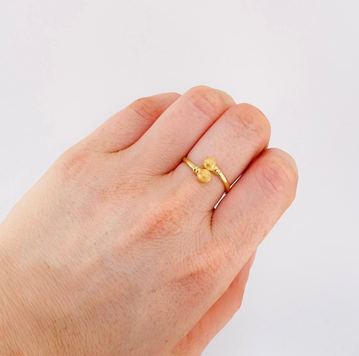 Anillo Tu Y Yo 1.35 g / T6 3/4 Oro Amarillo 18K - Image 4