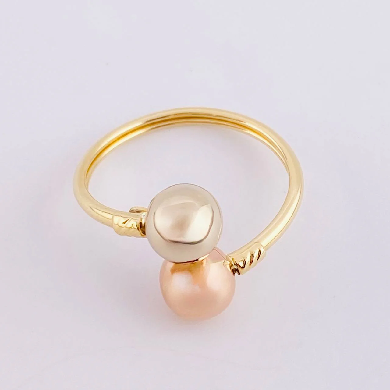 Anillo Tu Y Yo 1.65 g / T8 1/4 Tres Oros 18K - Image 3
