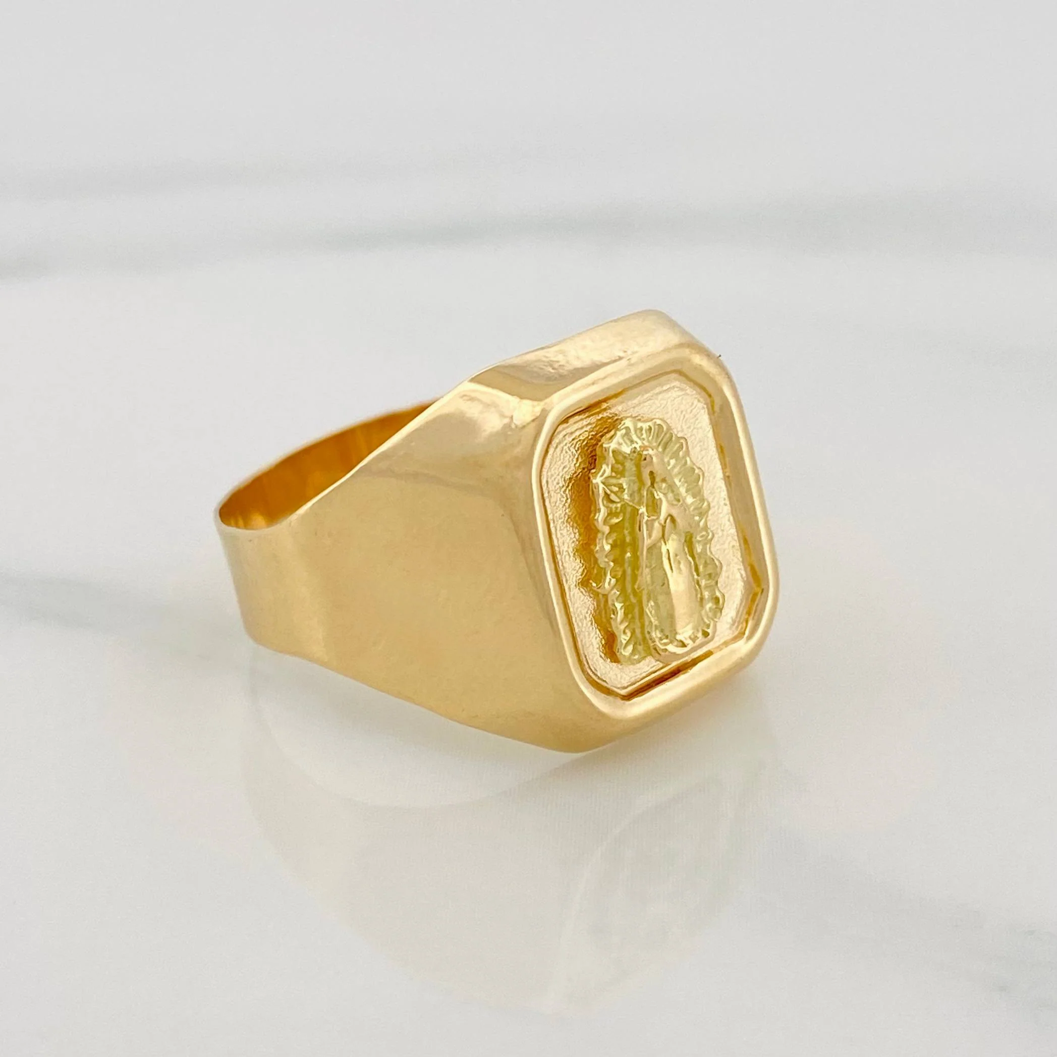 Anillo Virgen De Guadalupe 3.45 g / T9 1/4 Oro Amarillo 18K - Image 3