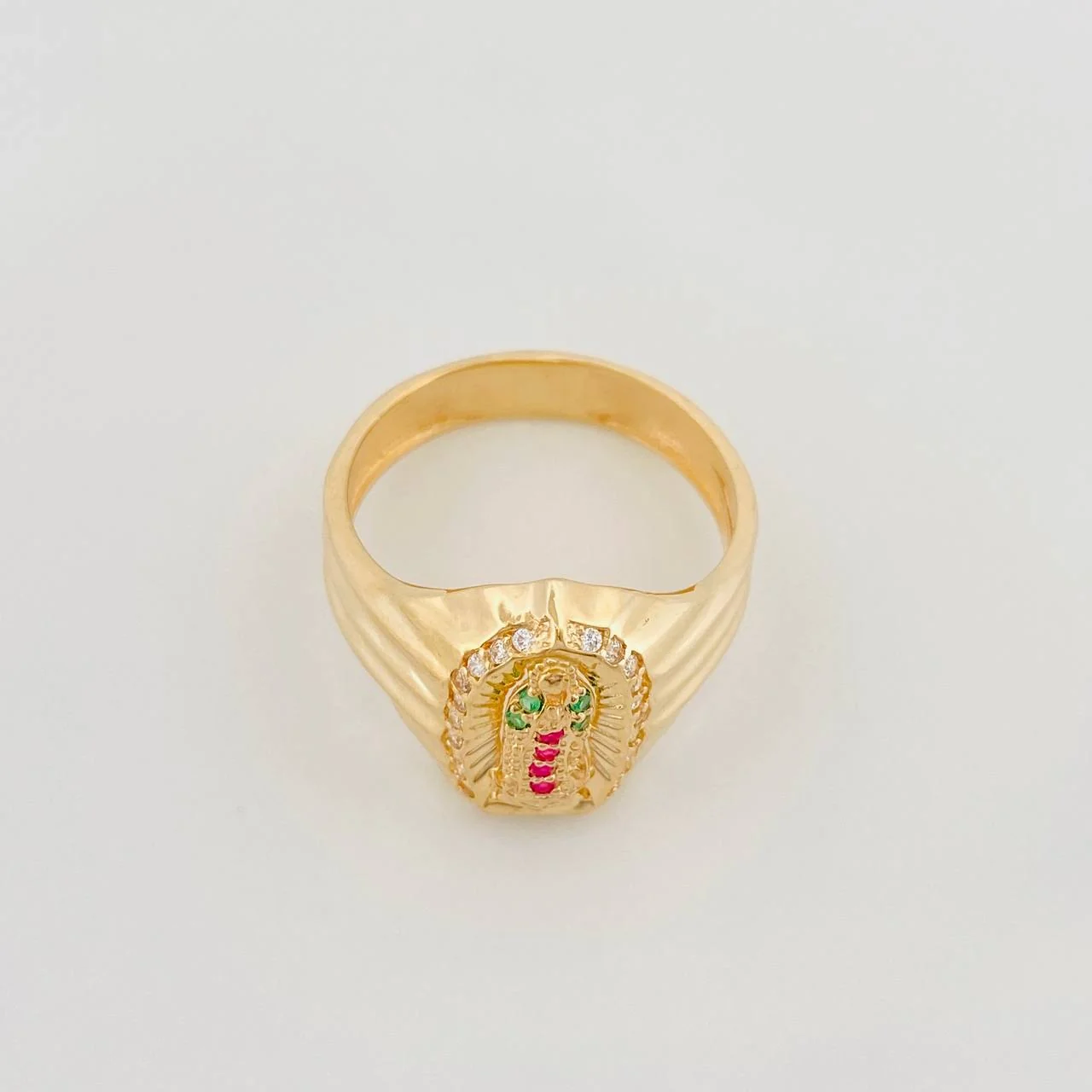 Anillo Virgen De Guadalupe 3.95 g / T7 1/4 Oro Amarillo 18K - Image 2