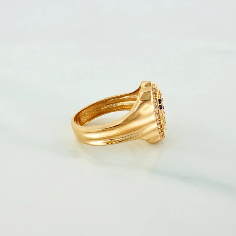 Anillo Virgen De Guadalupe 4.65 g / T5 3/4 Oro Amarillo 18K - Image 4