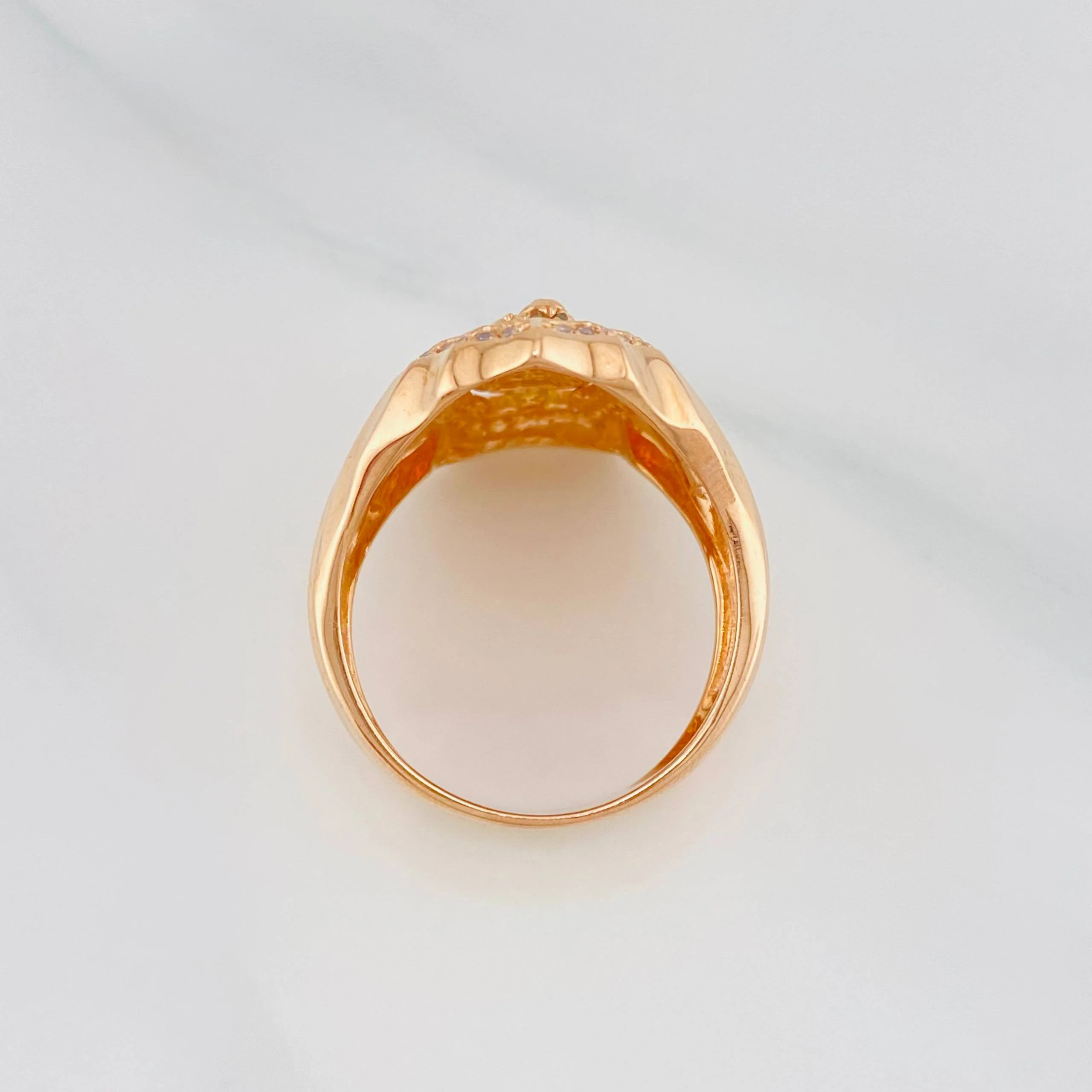 Anillo Virgen Guadalupe 13.6 g / T10 3/4 Oro Rosa 18K - Image 3