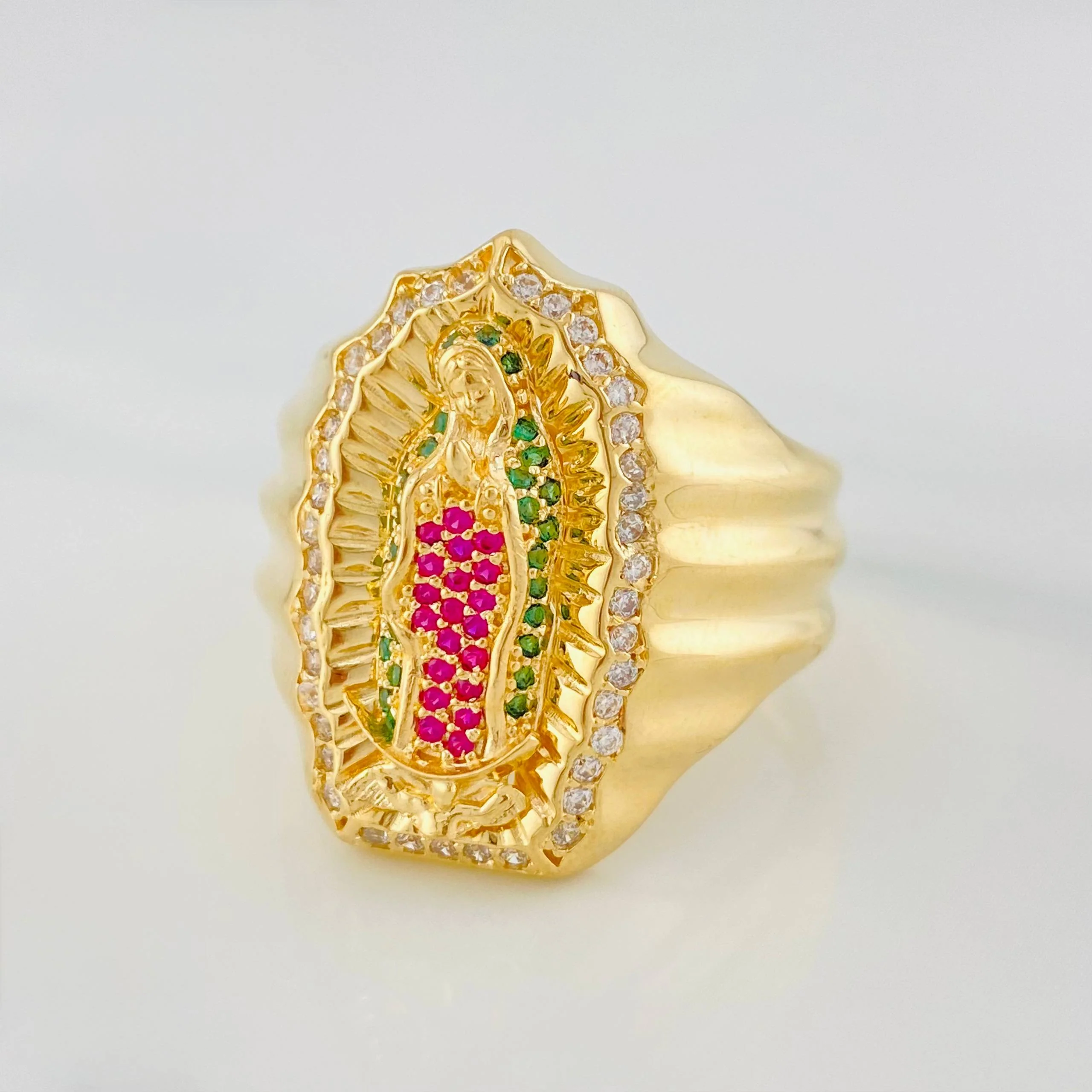 Anillo Virgen Guadalupe 14.5 g / T11 3/4 Oro Amarillo 18K - Image 2