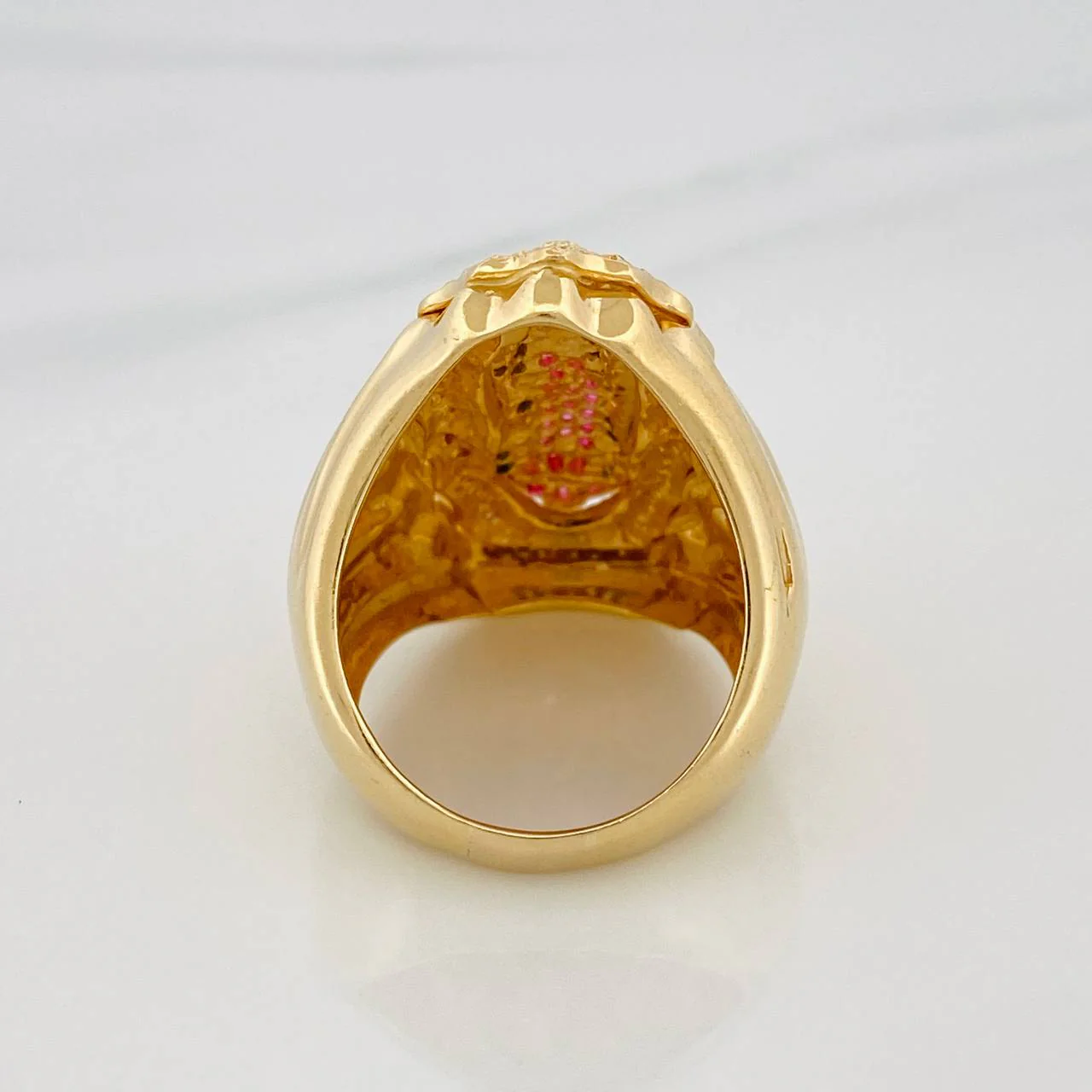 Anillo Virgen Guadalupe 16.7g / T8 Oro Amarillo 18K - Image 4