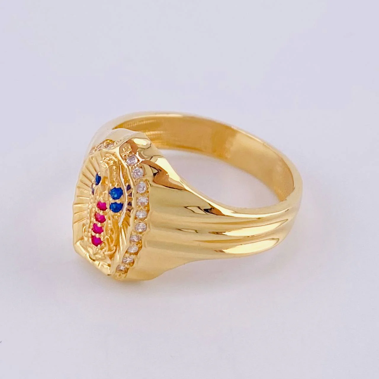 Anillo Virgen Guadalupe 4.55 g / T7 1/4 Oro Amarillo 18K - Image 2