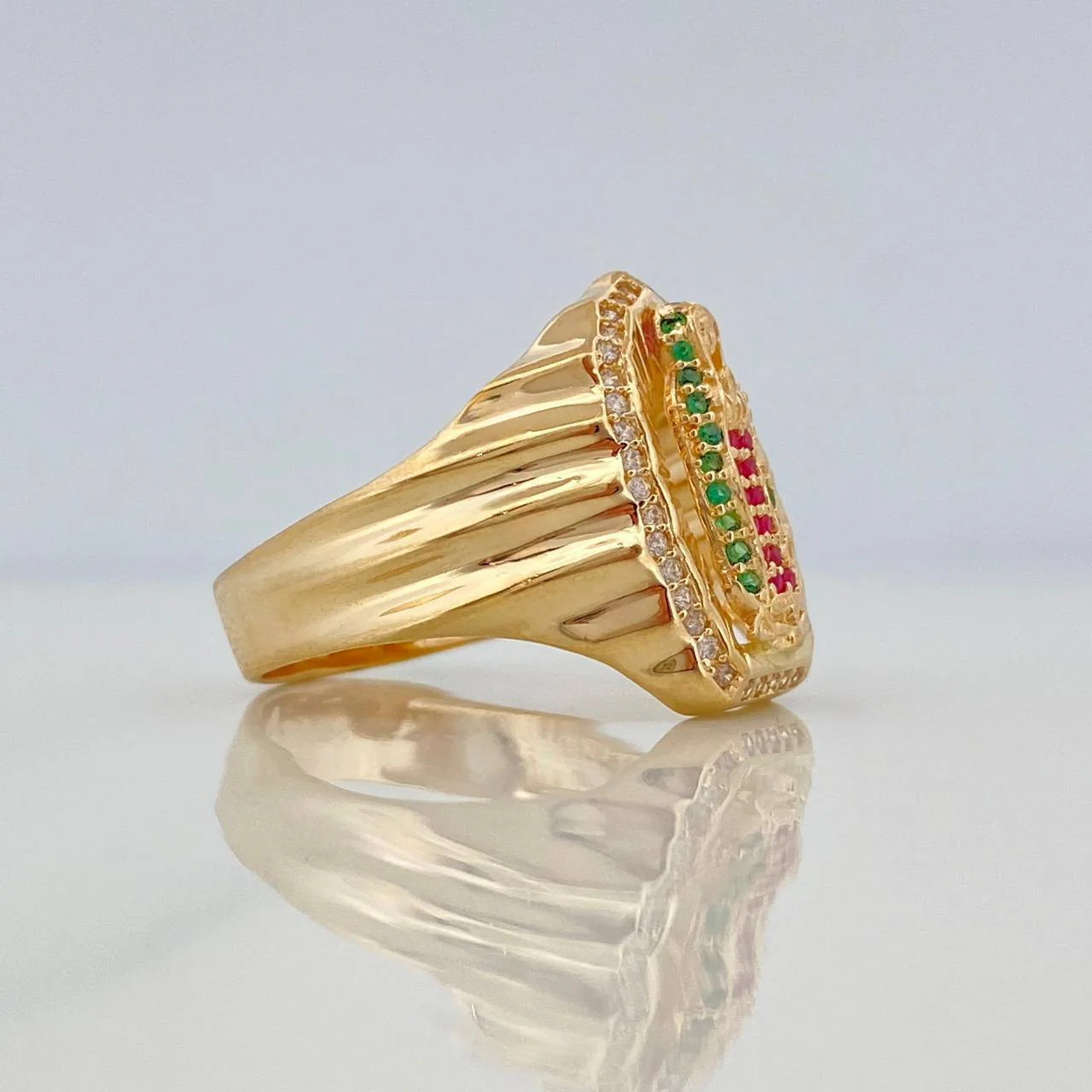 Anillo Virgen Guadalupe 7 g / T10 Oro Amarillo 18K - Image 5