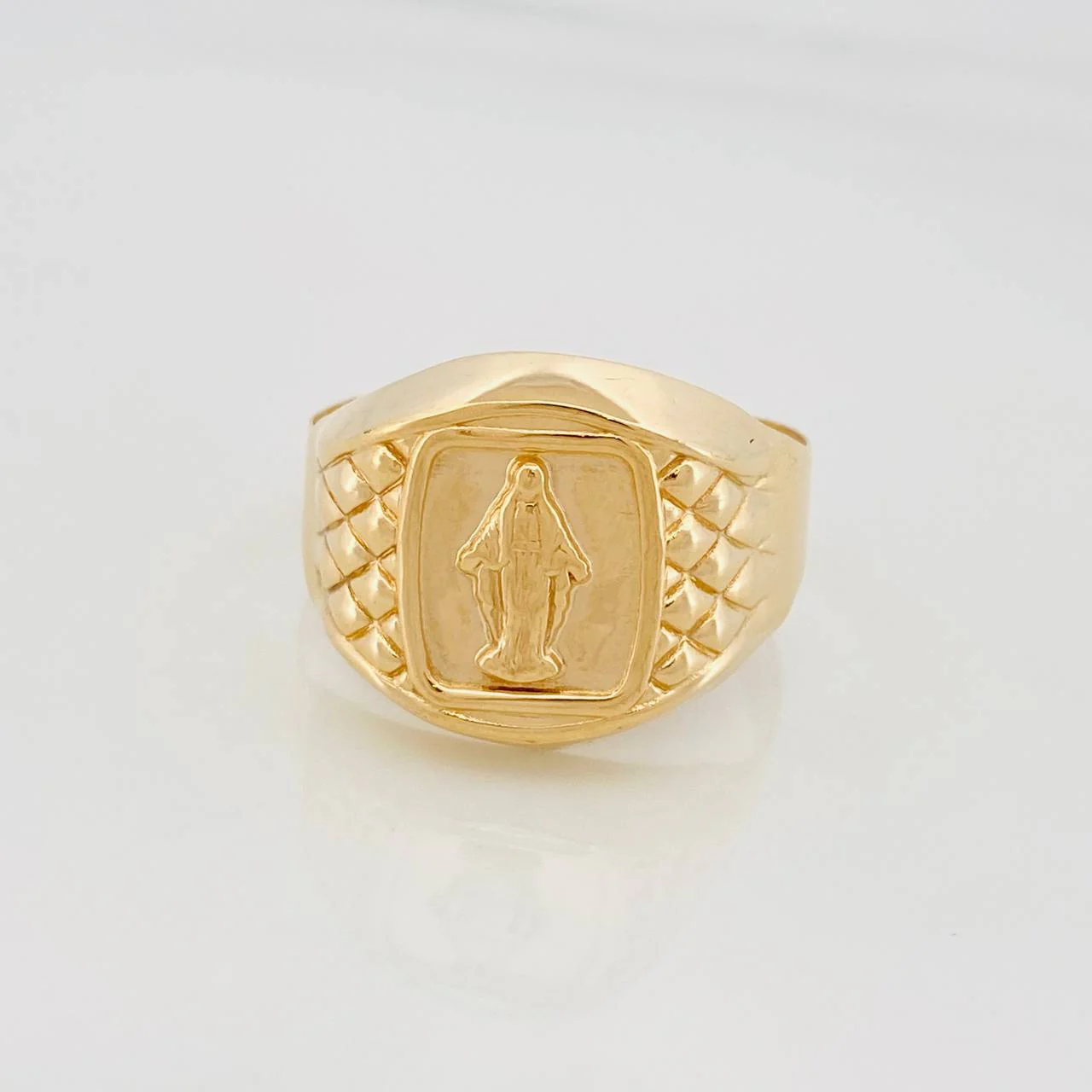 Anillo Virgen Milagrosa 3.3g / T10 3/4 Oro Amarillo 18K