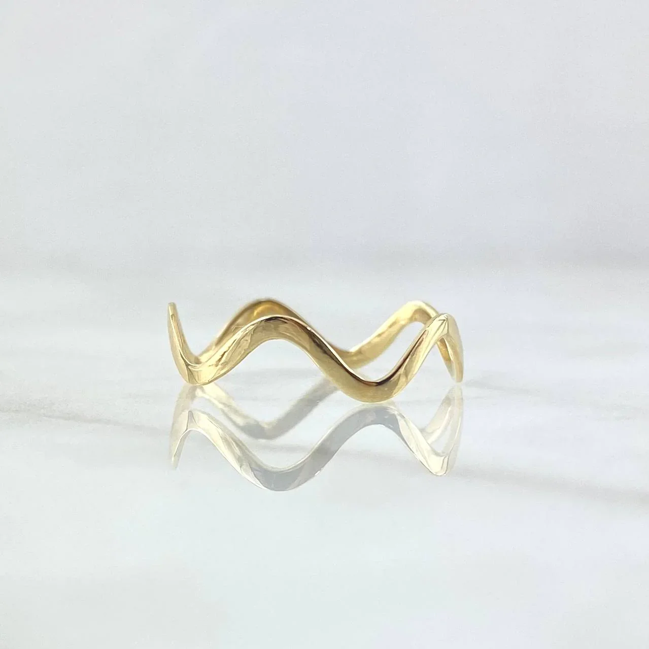 Anillo Zig Zag 0.9 g / T8 Oro Amarillo 18K
