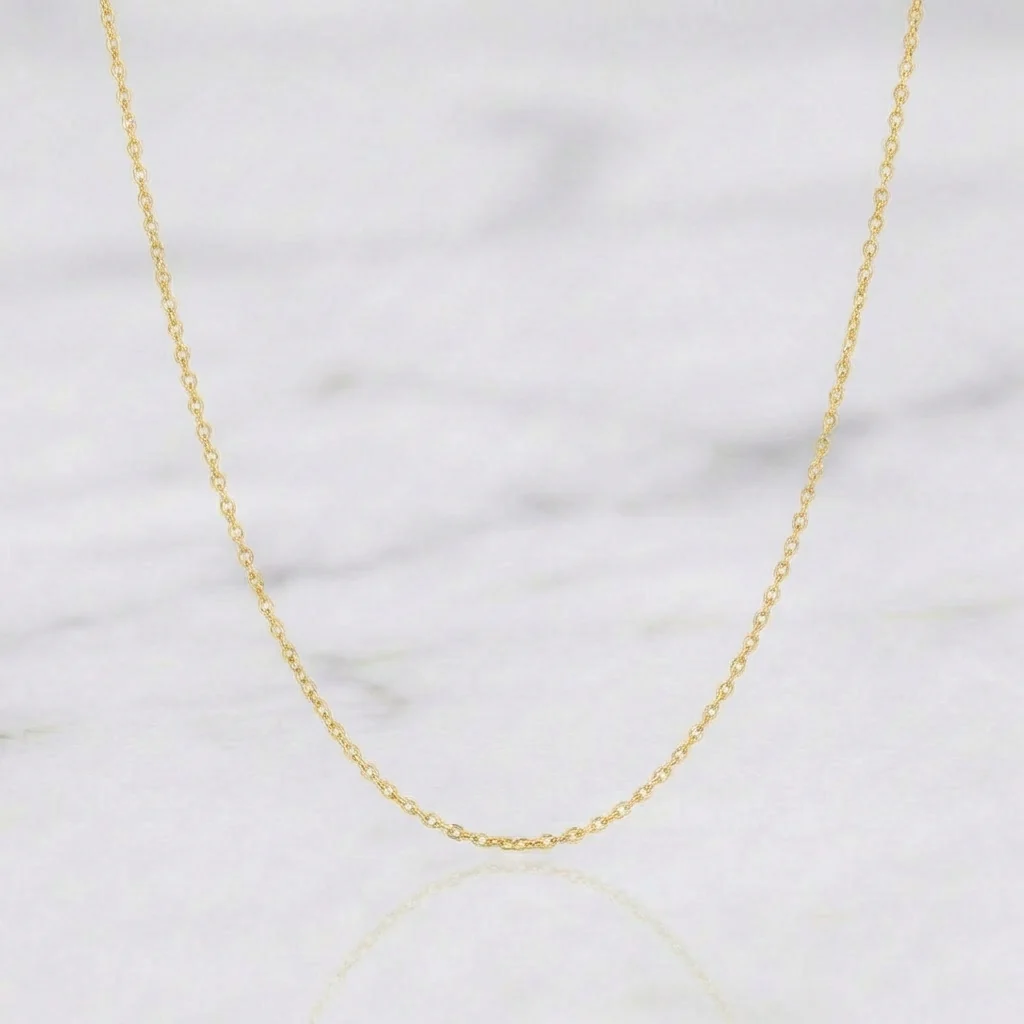 Cadena Aro Seguido 1.25g / 20 in / 0.9mm Oro Amarillo 18K