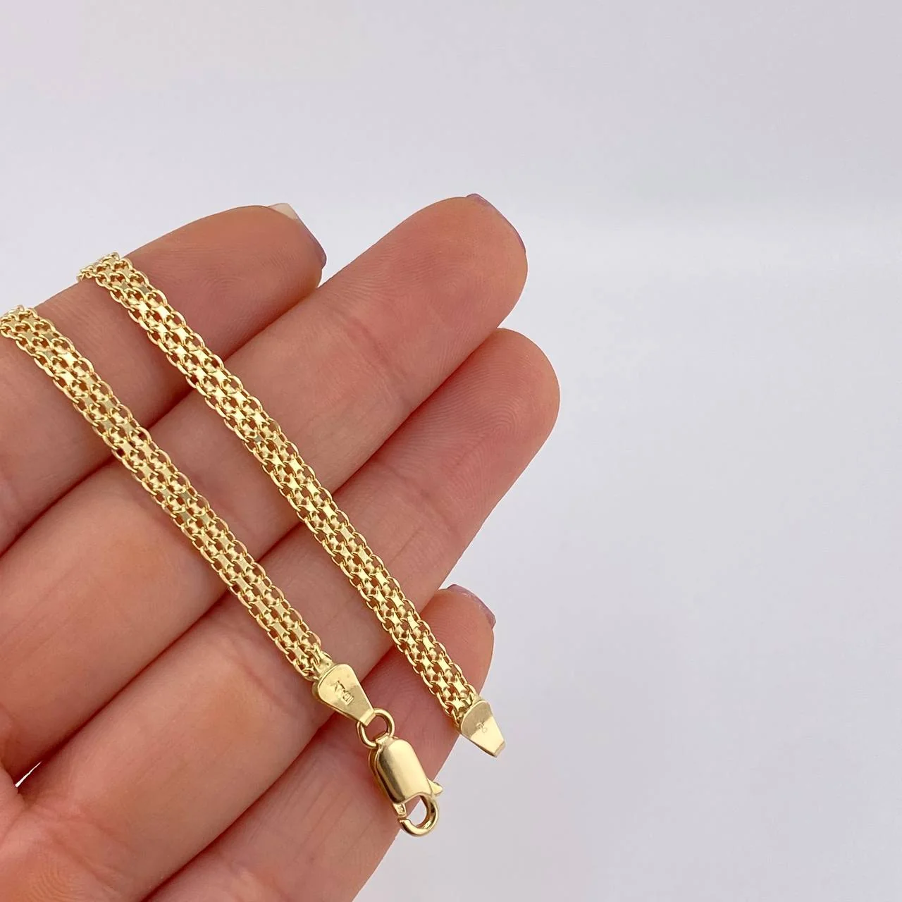 Cadena China 13.55g / 24 in / 3.7mm Oro Amarillo 18K - Image 5
