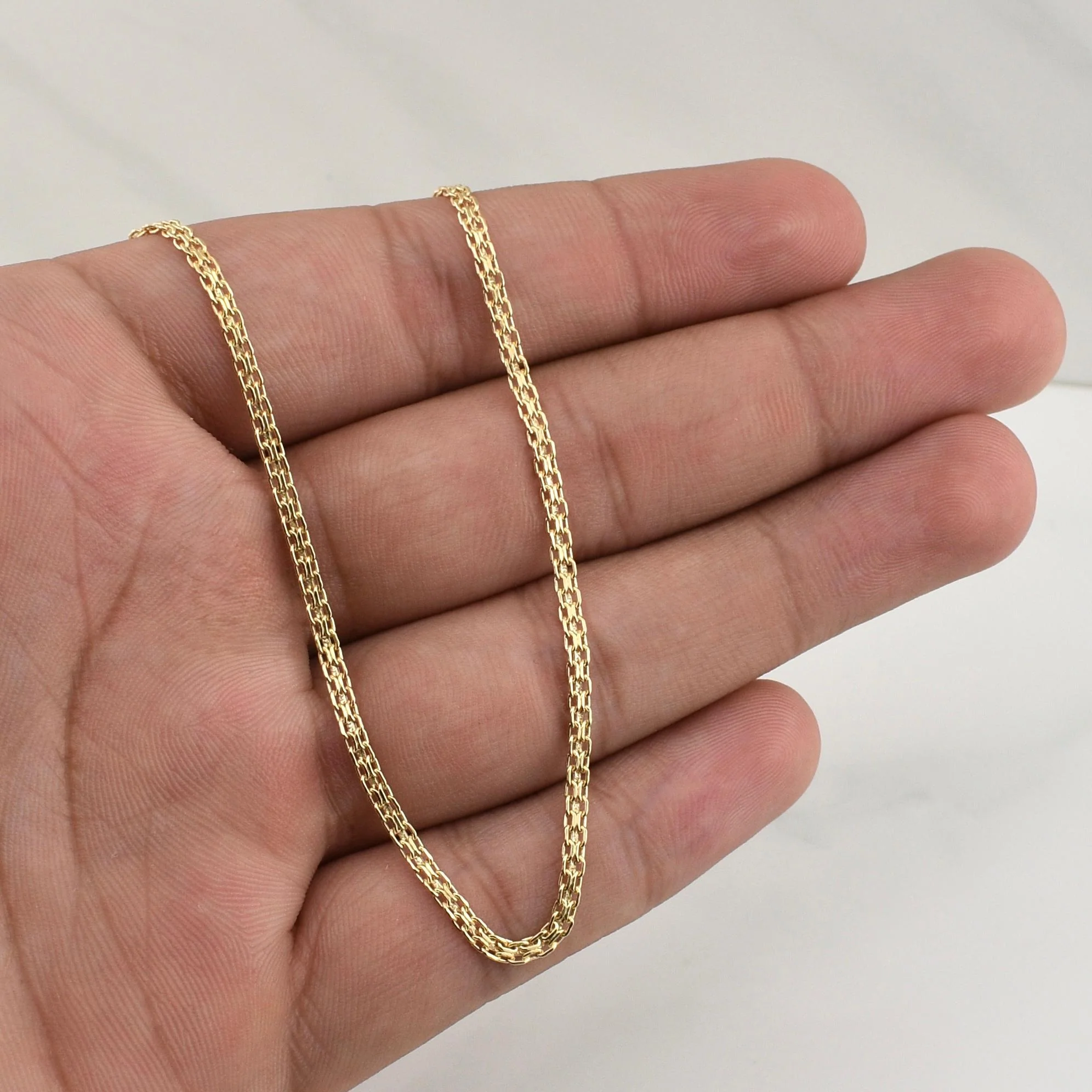 Cadena China 3.25 g / 17 3/4 in / 2.35 mm Oro Amarillo 18K - Image 4