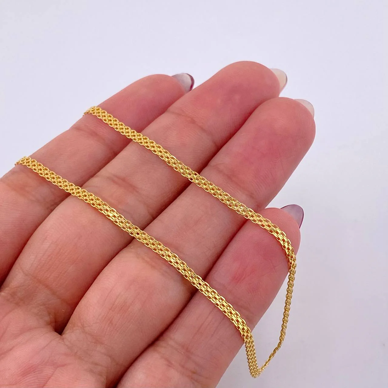Cadena China 4.25gr / 23 1/2 in / 2.2mm Oro Amarillo +1 18K * - Image 4