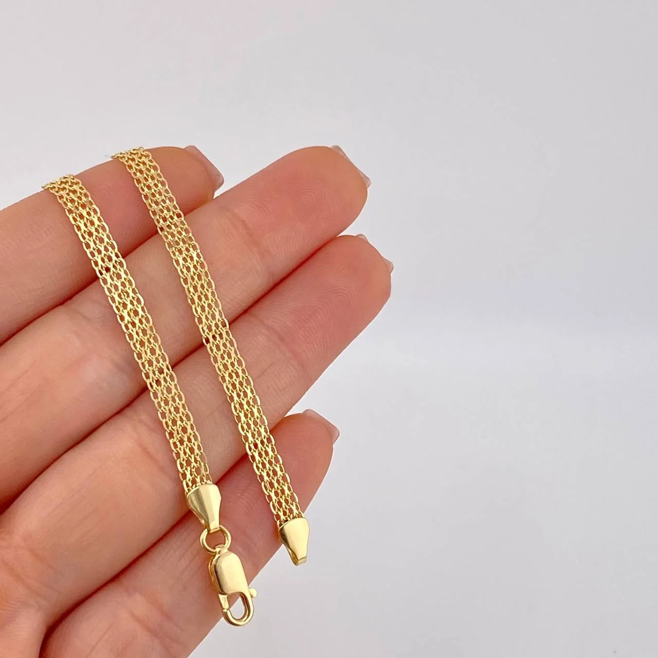 Cadena China 5.65 g / 17 3/4 in / 2.5 mm Oro Amarillo 18K - Image 5
