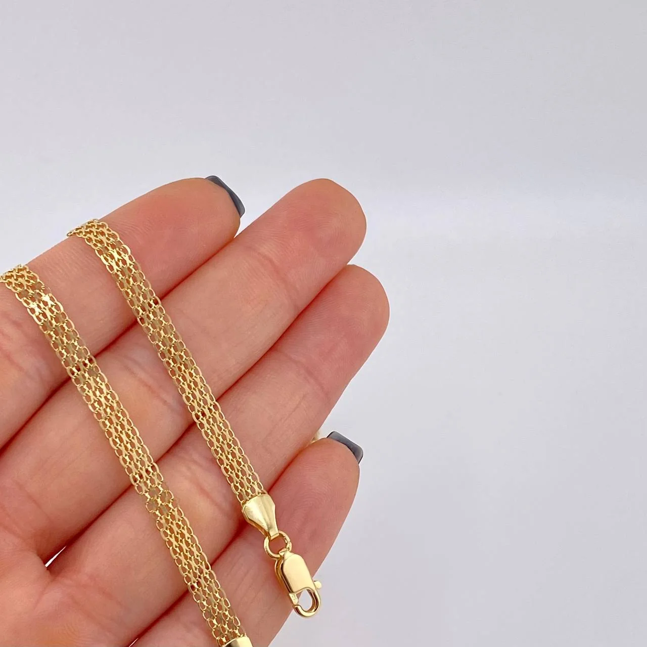 Cadena China 6.1g / 17 3/4 in / 4.3mm Oro Amarillo 18K - Image 5