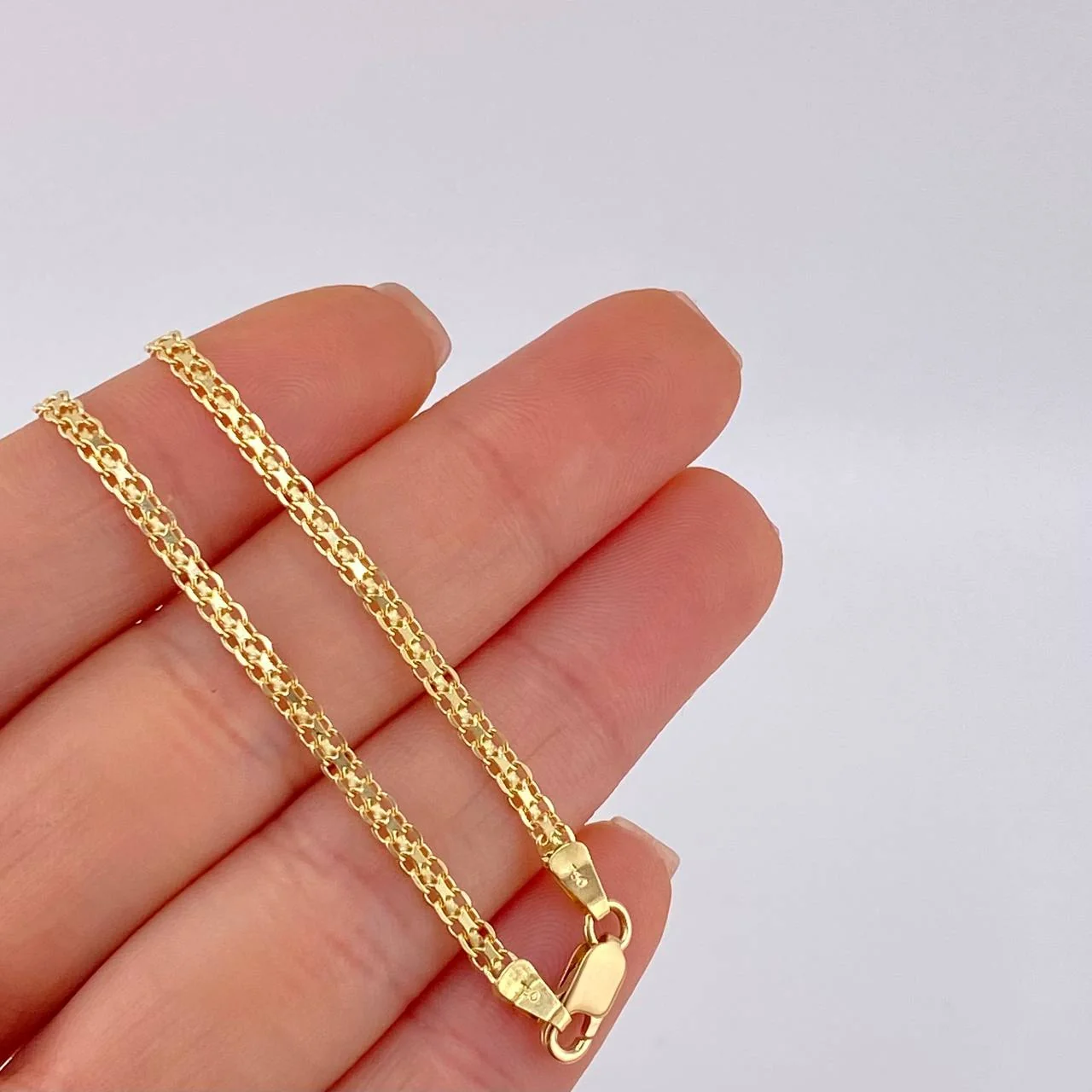 Cadena China 8.75 g / 24 1/4 in / 2.6 mm Oro Amarillo 18K - Image 3