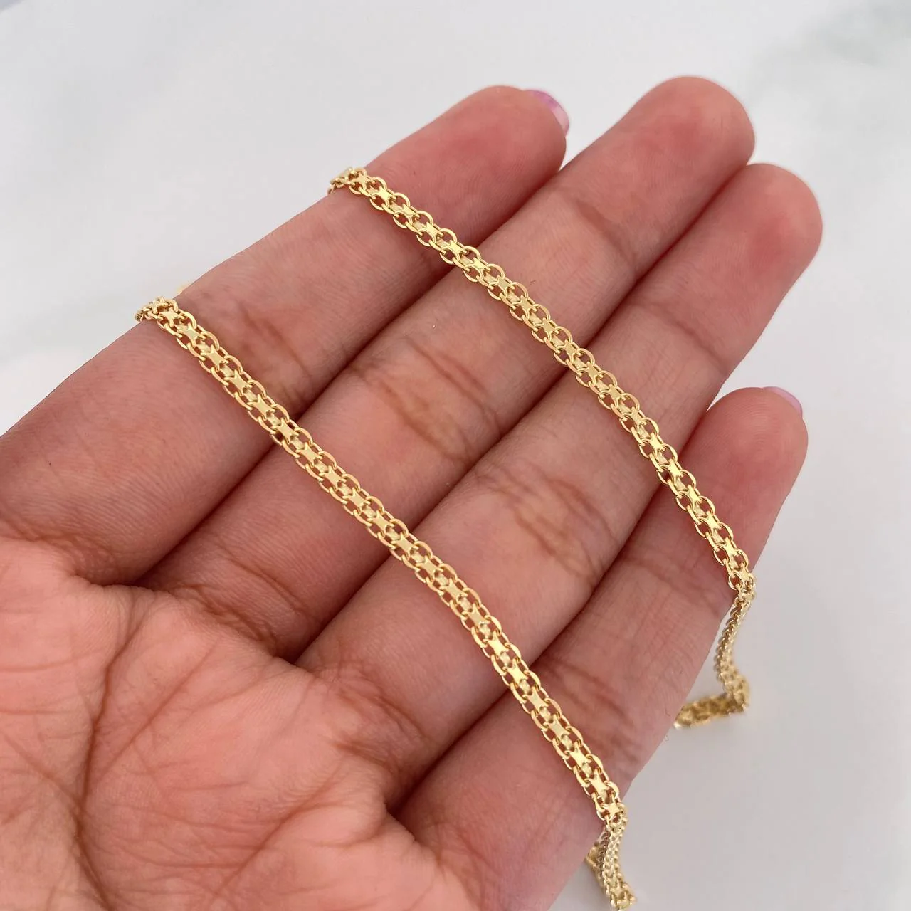 Cadena China 8.85 g / 24 in / 2.4 mm Oro Amarillo 18K - Image 4
