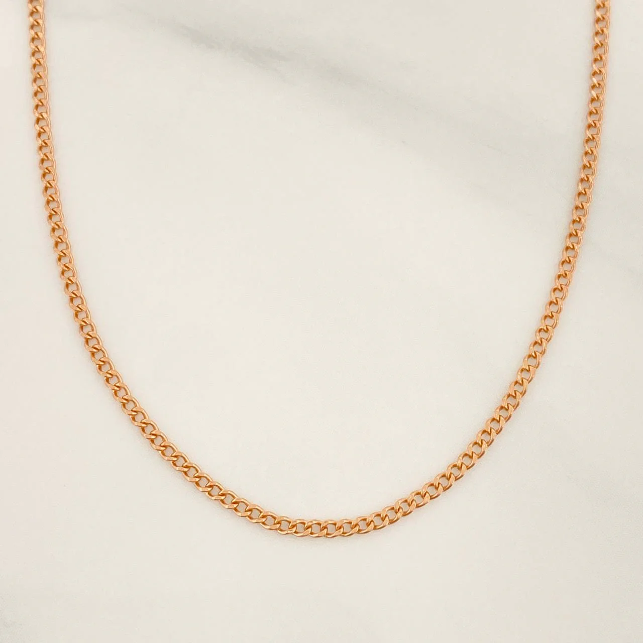 Cadena Cubana 1.45 g / 23 1/2 in / 1.2 mm Oro Rosa 18K