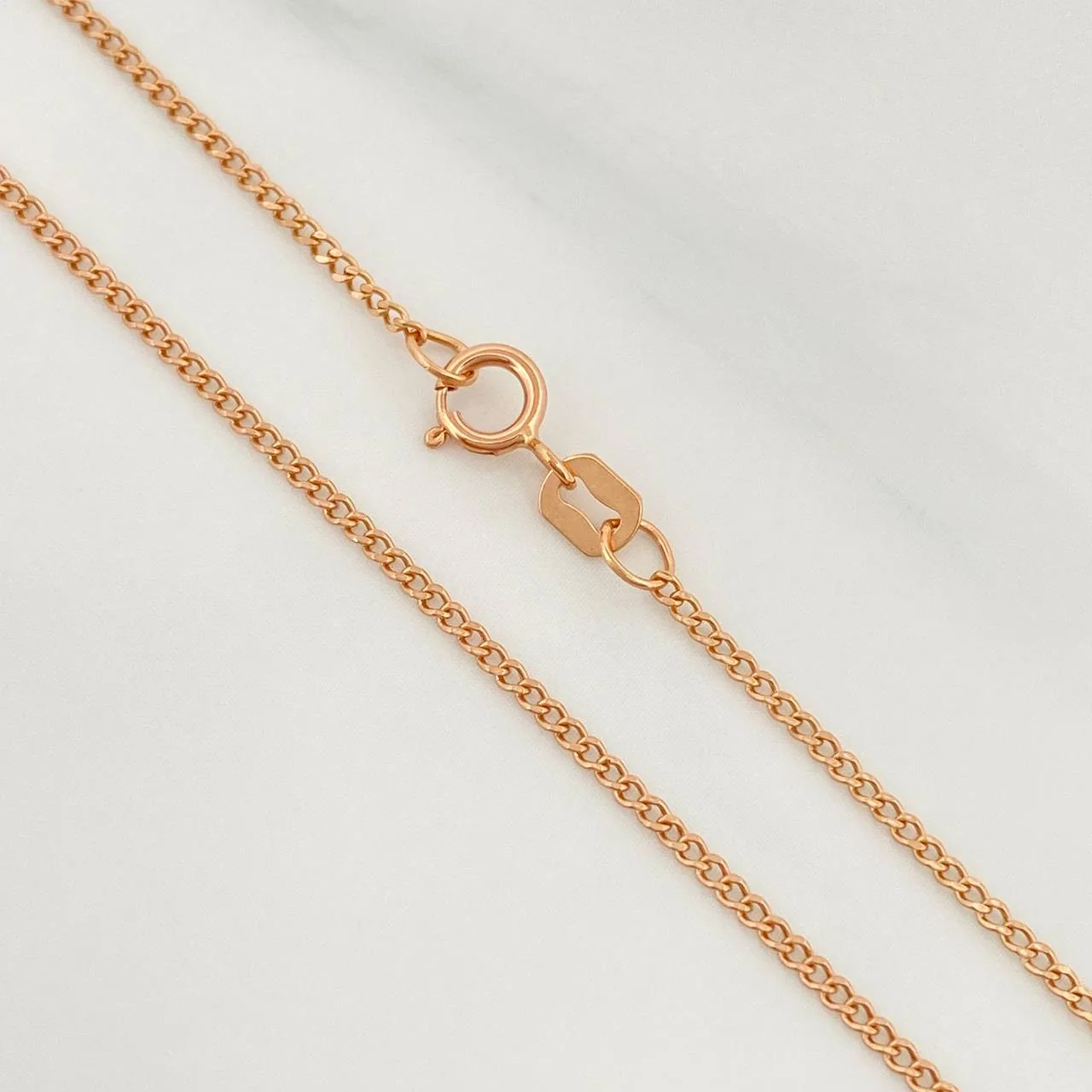 Cadena Cubana 1.45 g / 23 1/2 in / 1.2 mm Oro Rosa 18K - Image 2