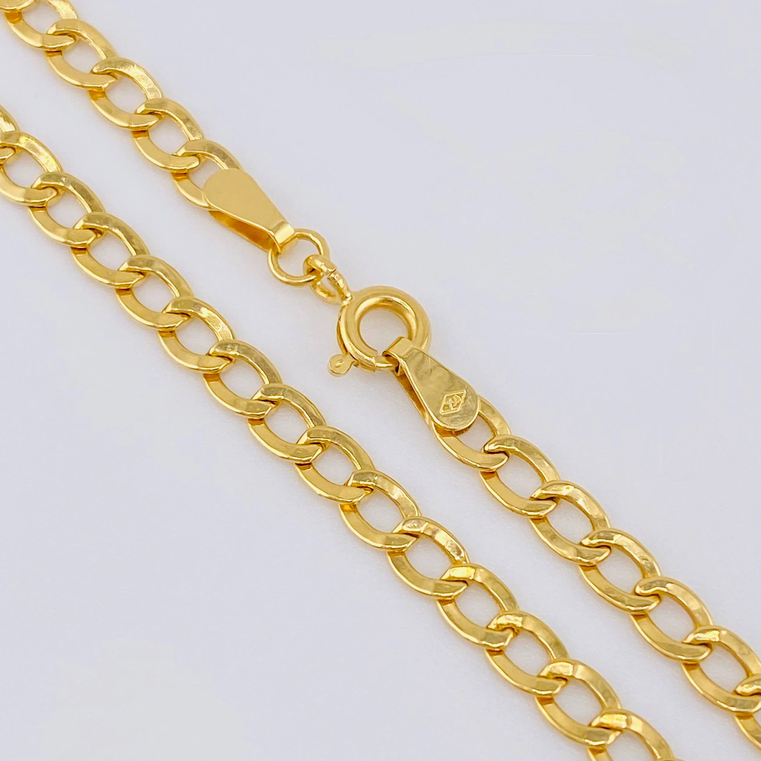 Cadena Cubana 4.8gr / 19 3/4 in / 3.5mm Oro Amarillo +1 18K * - Image 3