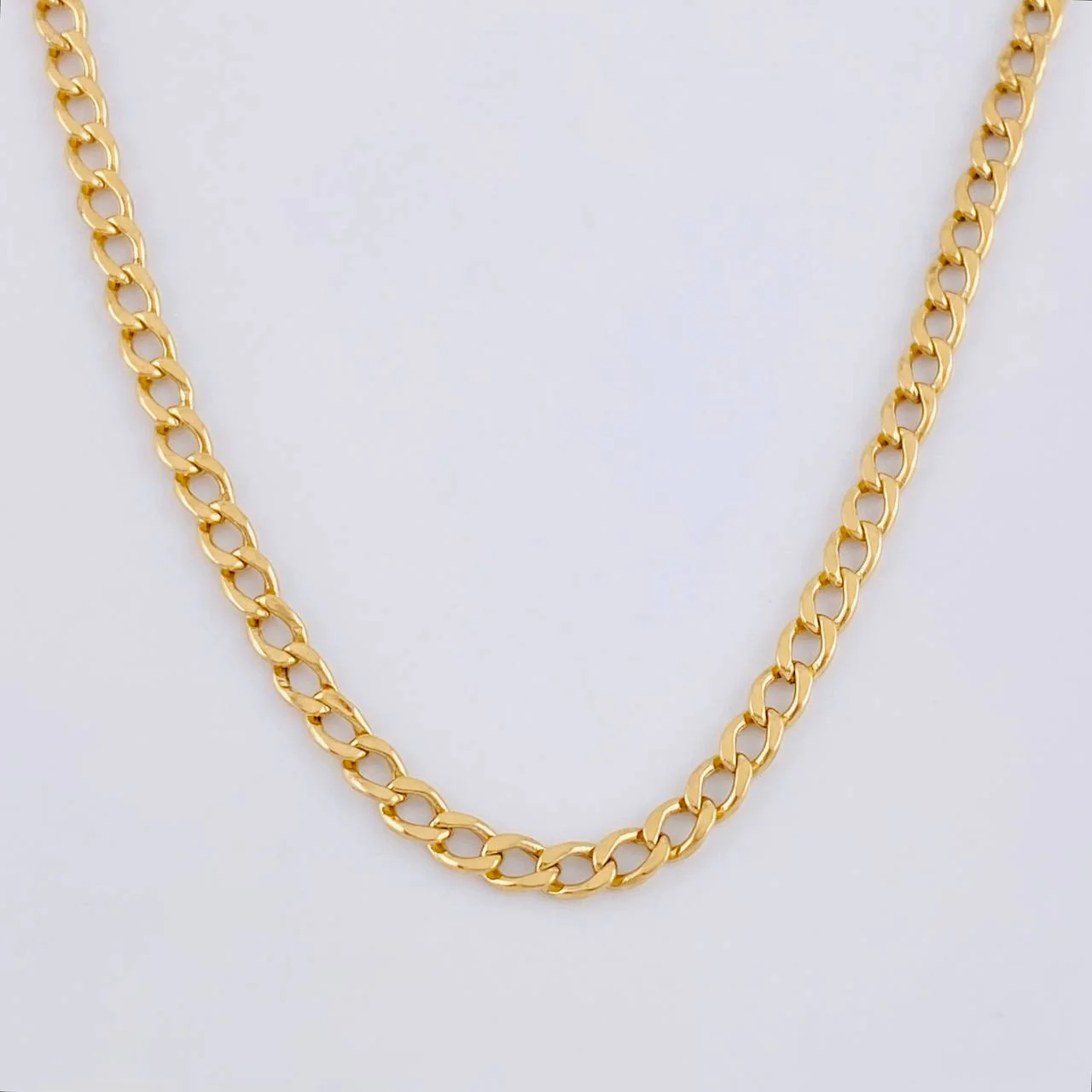 Cadena Cubana 8.15g / 31 1/2 in / 2.95mm Oro Amarillo 18K