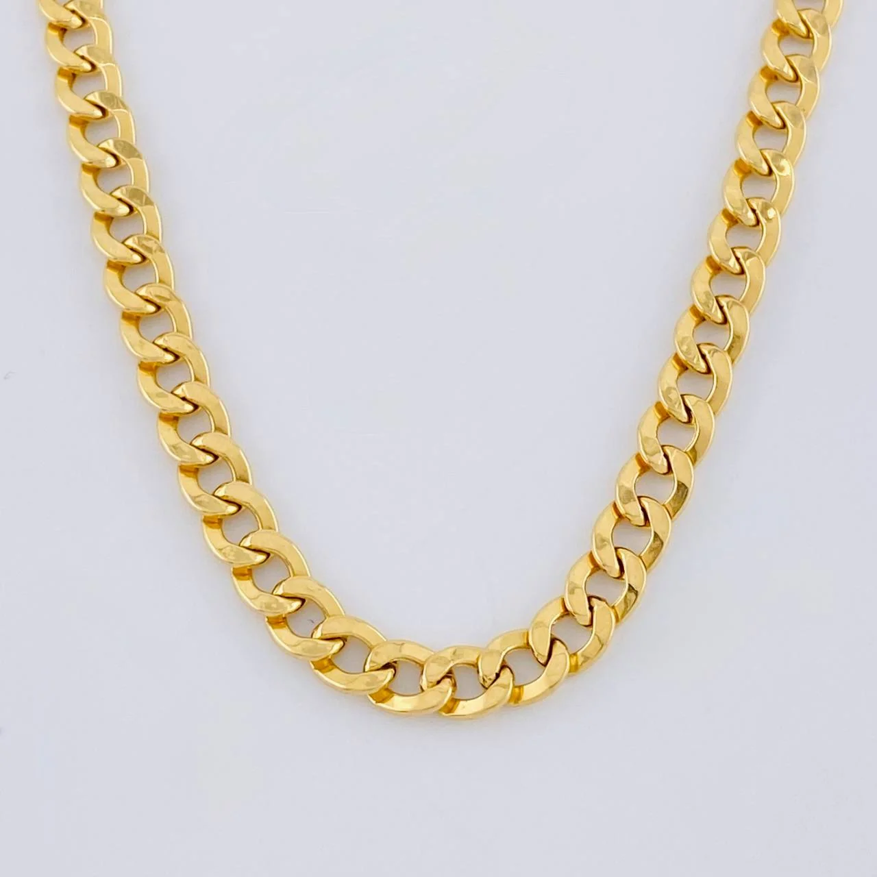 Cadena Cubana 9.2g / 18 in / 4mm Oro Amarillo 18K