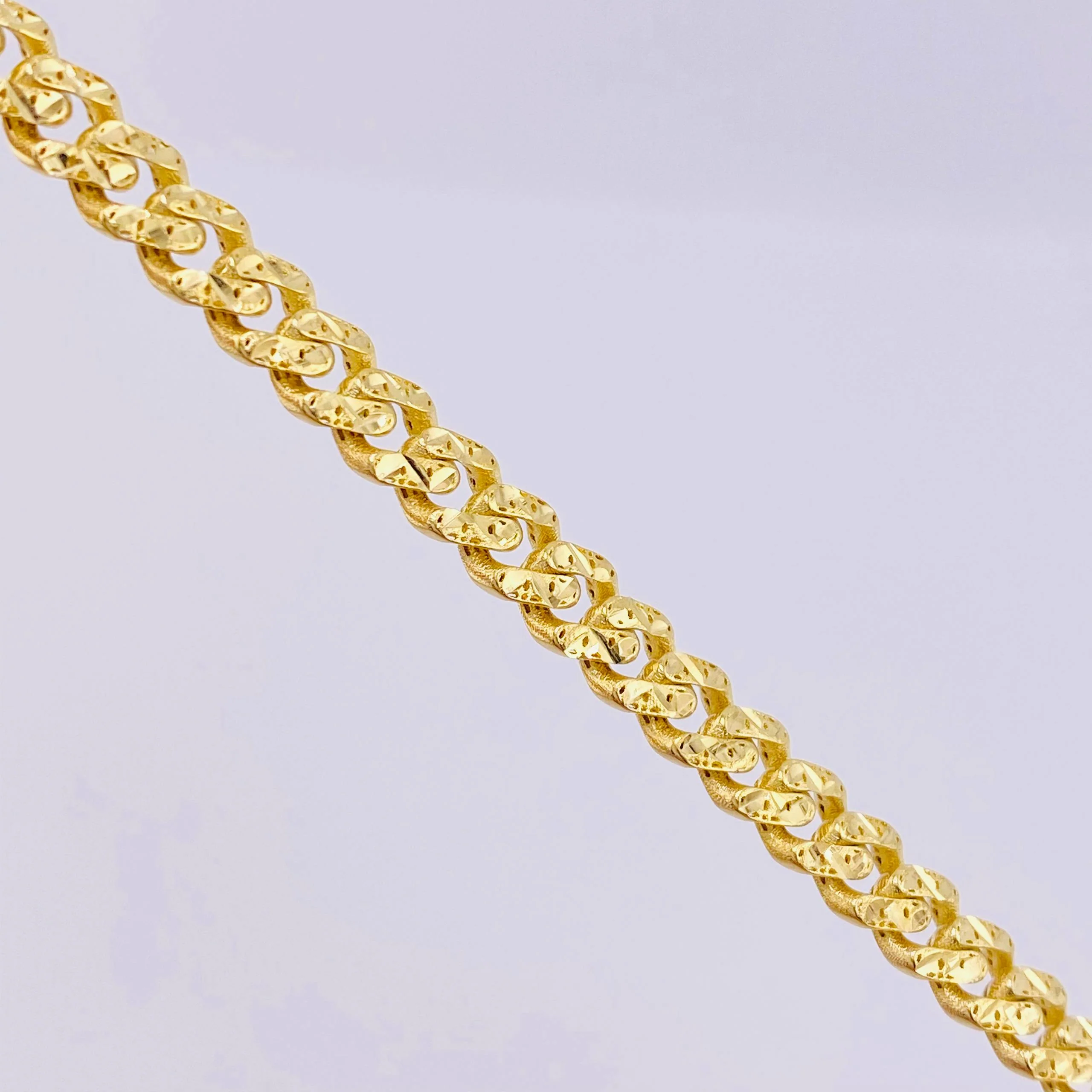Cadena Cubana Monaco 16.35gr / 19 3/4 in / 4.9mm Oro Amarillo +4 18K * - Image 4