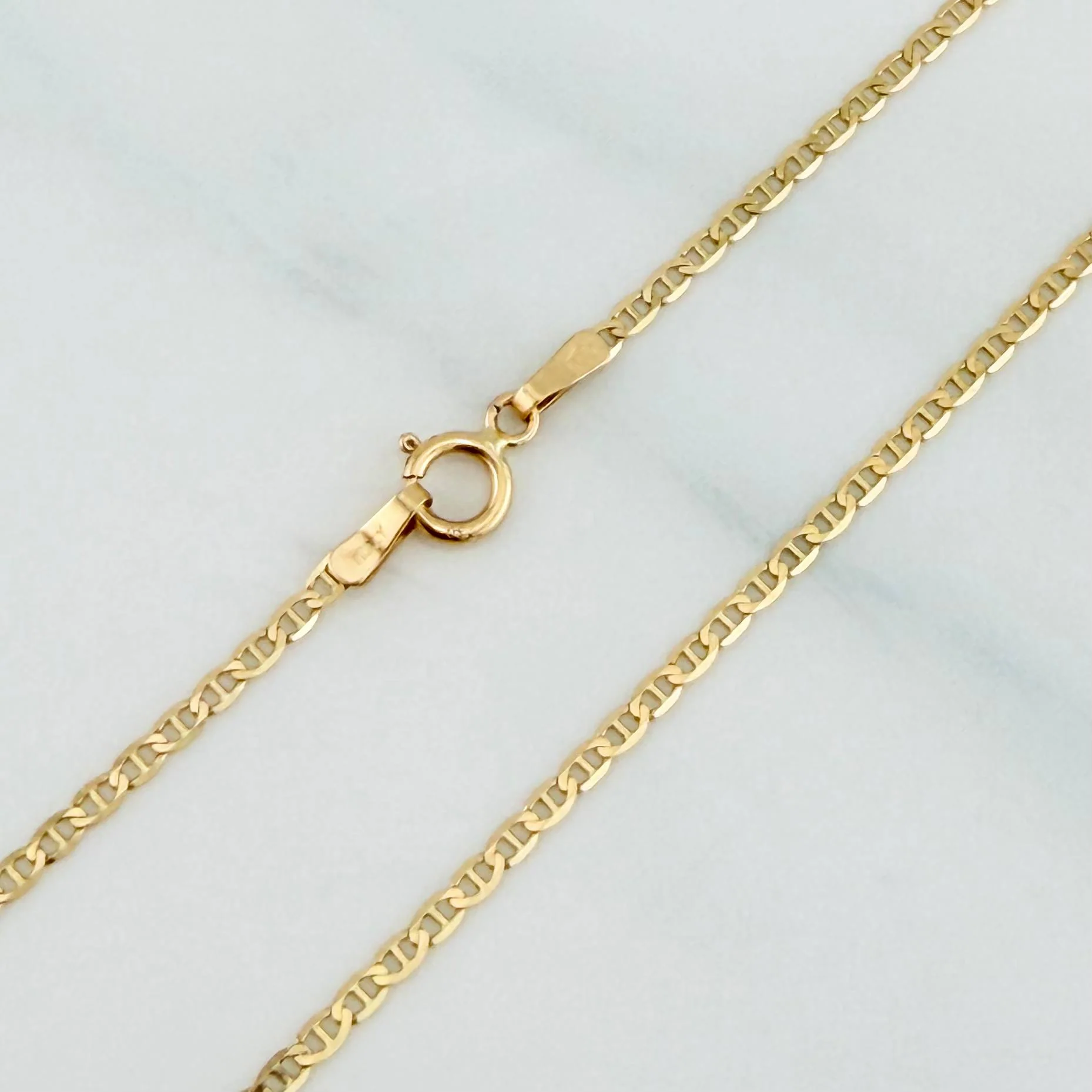 Cadena Escalera 1.95g / 20 in / 1.4mm Oro Amarillo 18K - Image 2