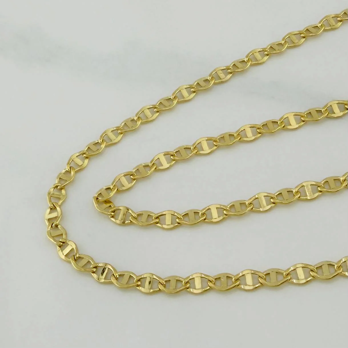 Cadena Marinera 3.1 g / 23 1/2 in / 1 mm Oro Amarillo 18K - Image 3