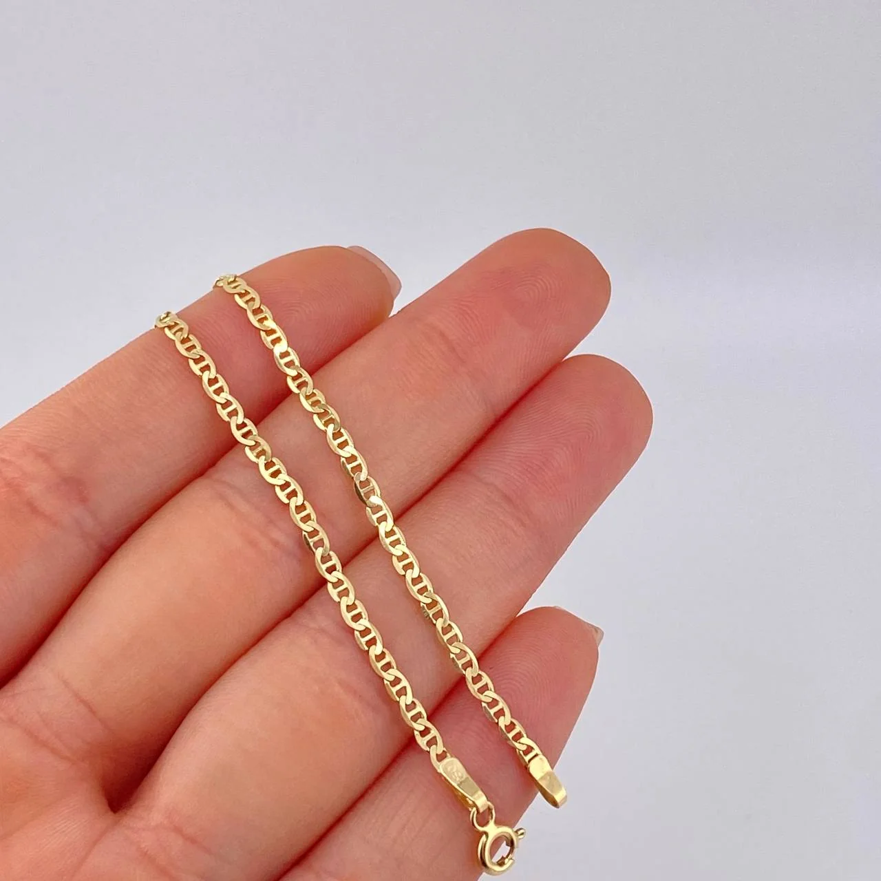 Cadena Escalera 4.4g / 18 in / 2.3mm Oro Amarillo 18K - Image 5