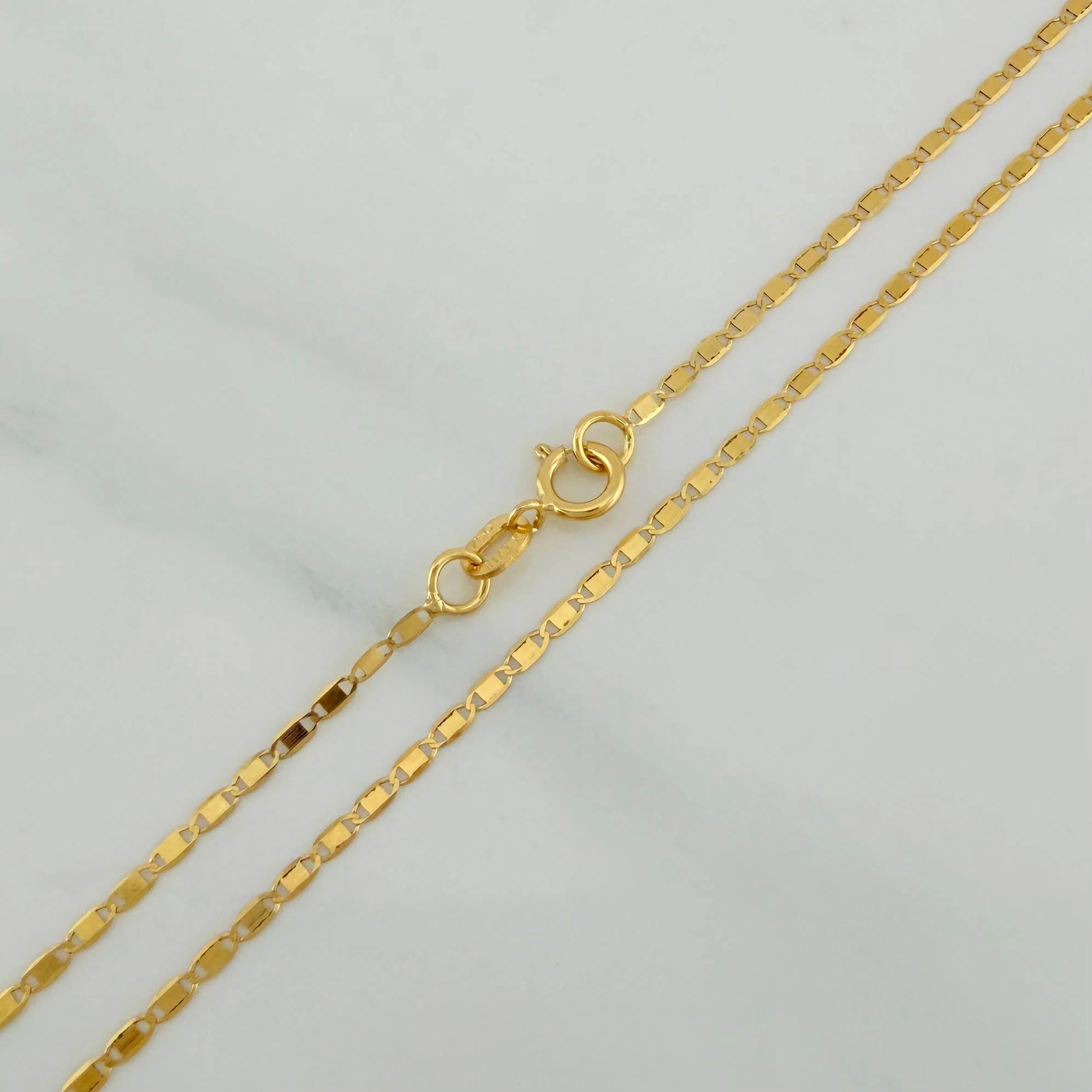 Cadena Escalera Plana 1.15 g / 19 3/4 in / 1.4 mm Oro Amarillo 18K - Image 3